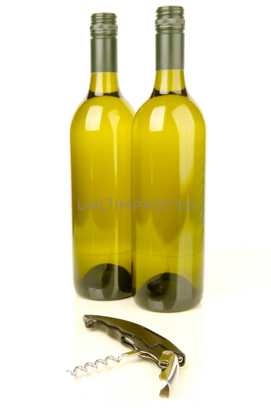 White wine isolated against a white background
