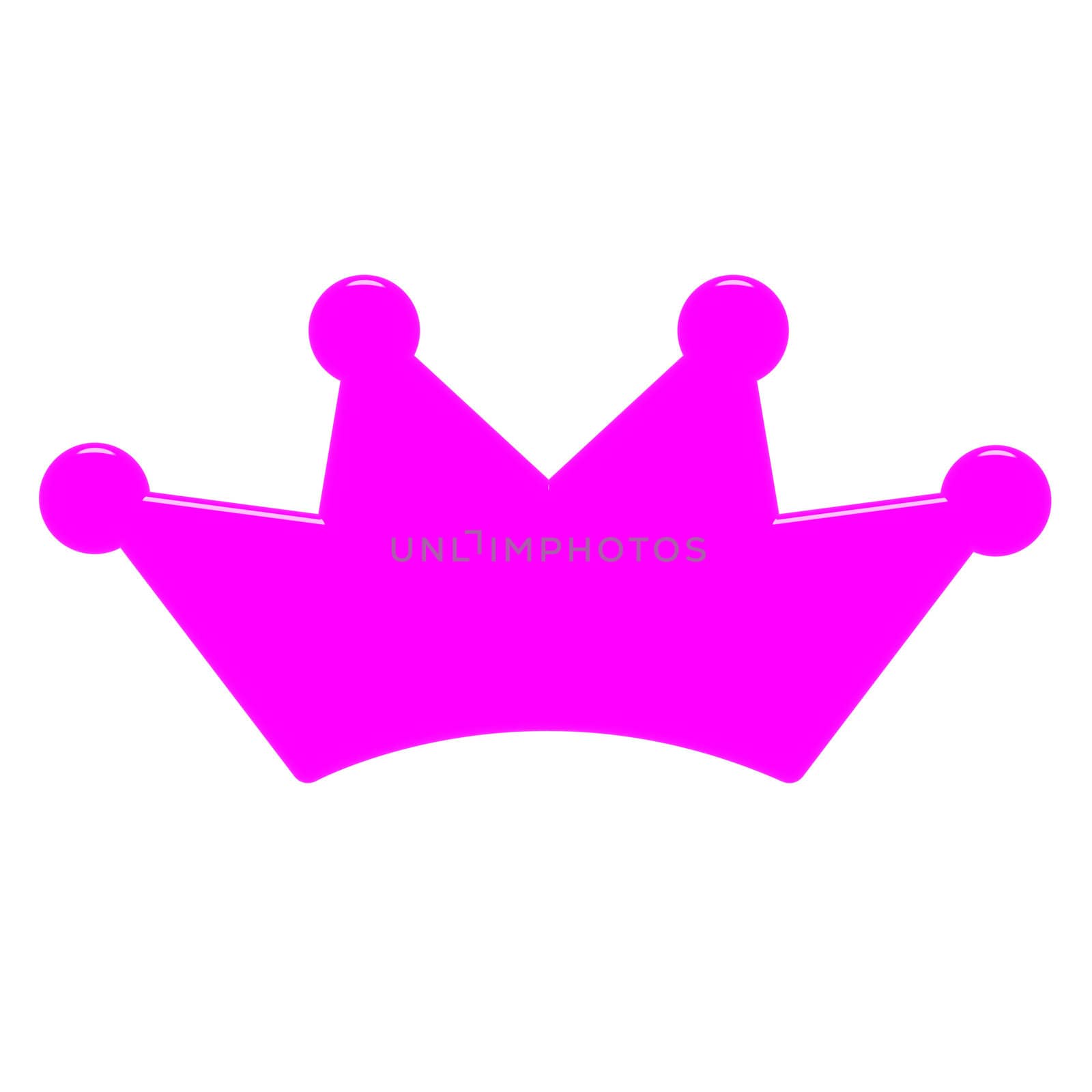 3D Pink Queen's Crown by Georgios