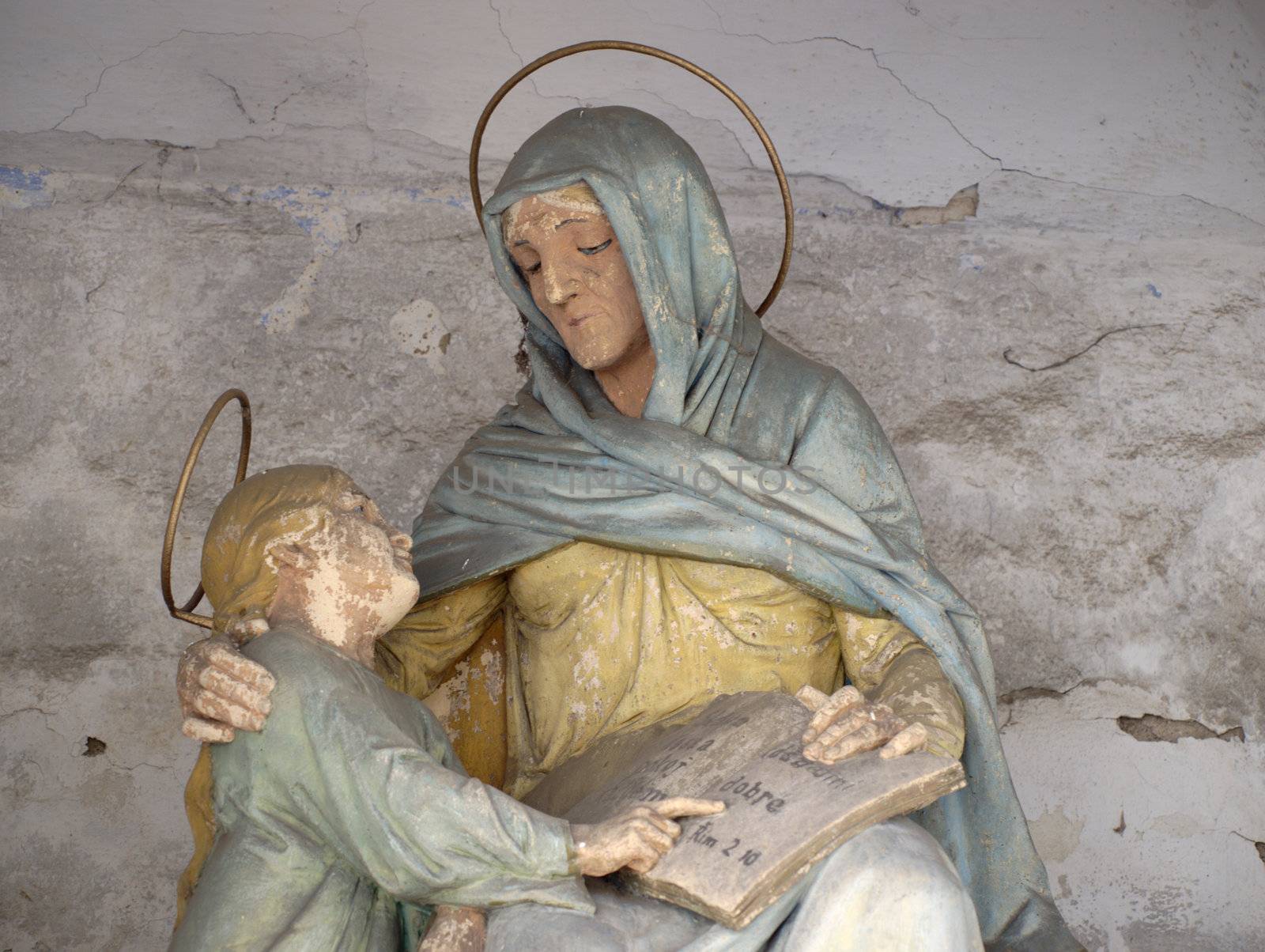 saints in the chapel, small town in Czech republic