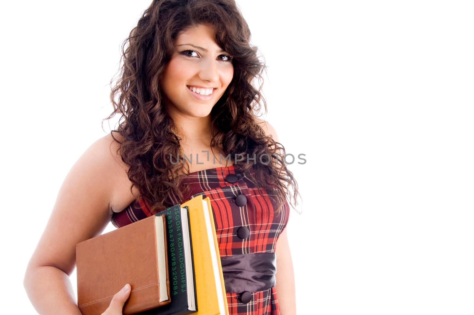 young student with books by imagerymajestic