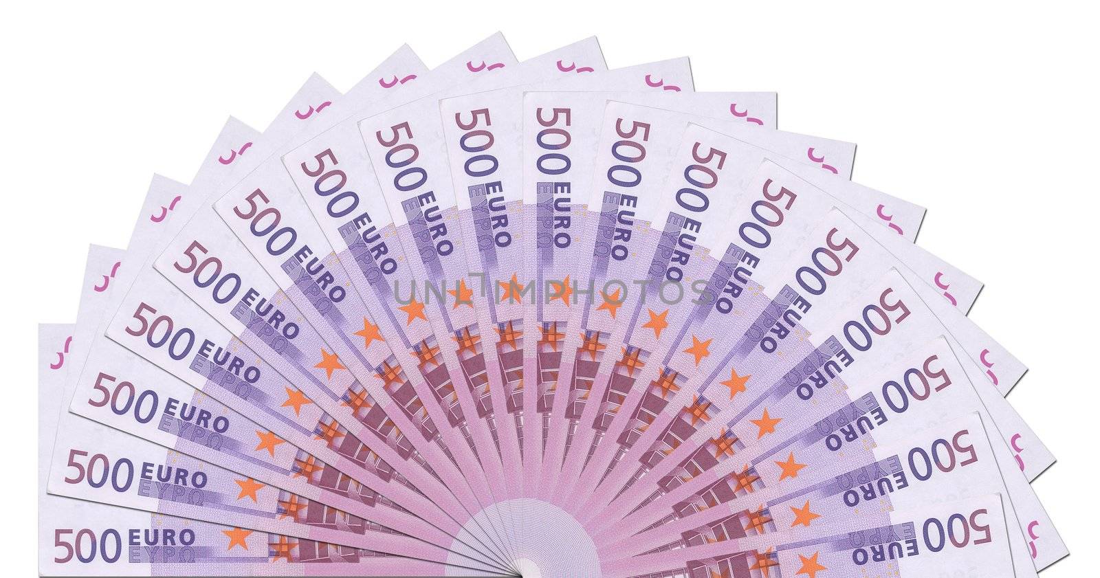 500 Euro Notes Half Circle Template by PixBox