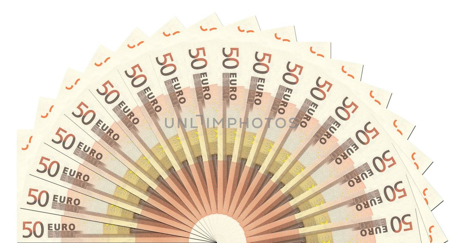 50 Euro Notes Half Circle Template by PixBox