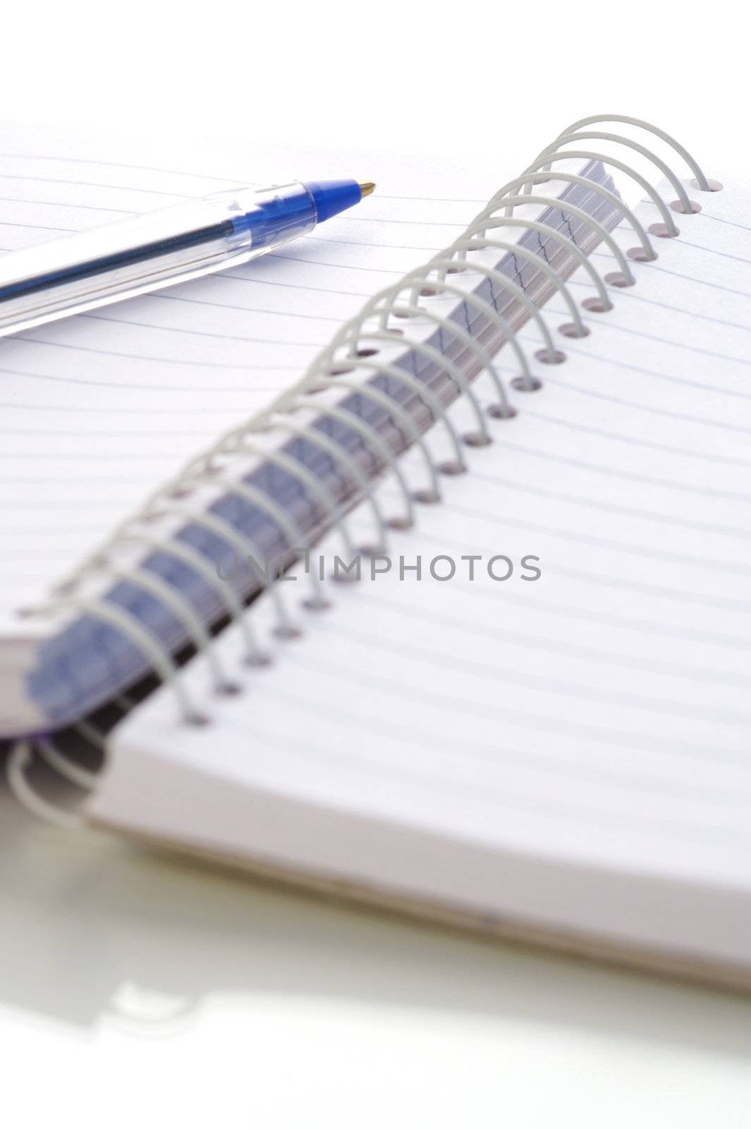 Office stationery isolated against a white background