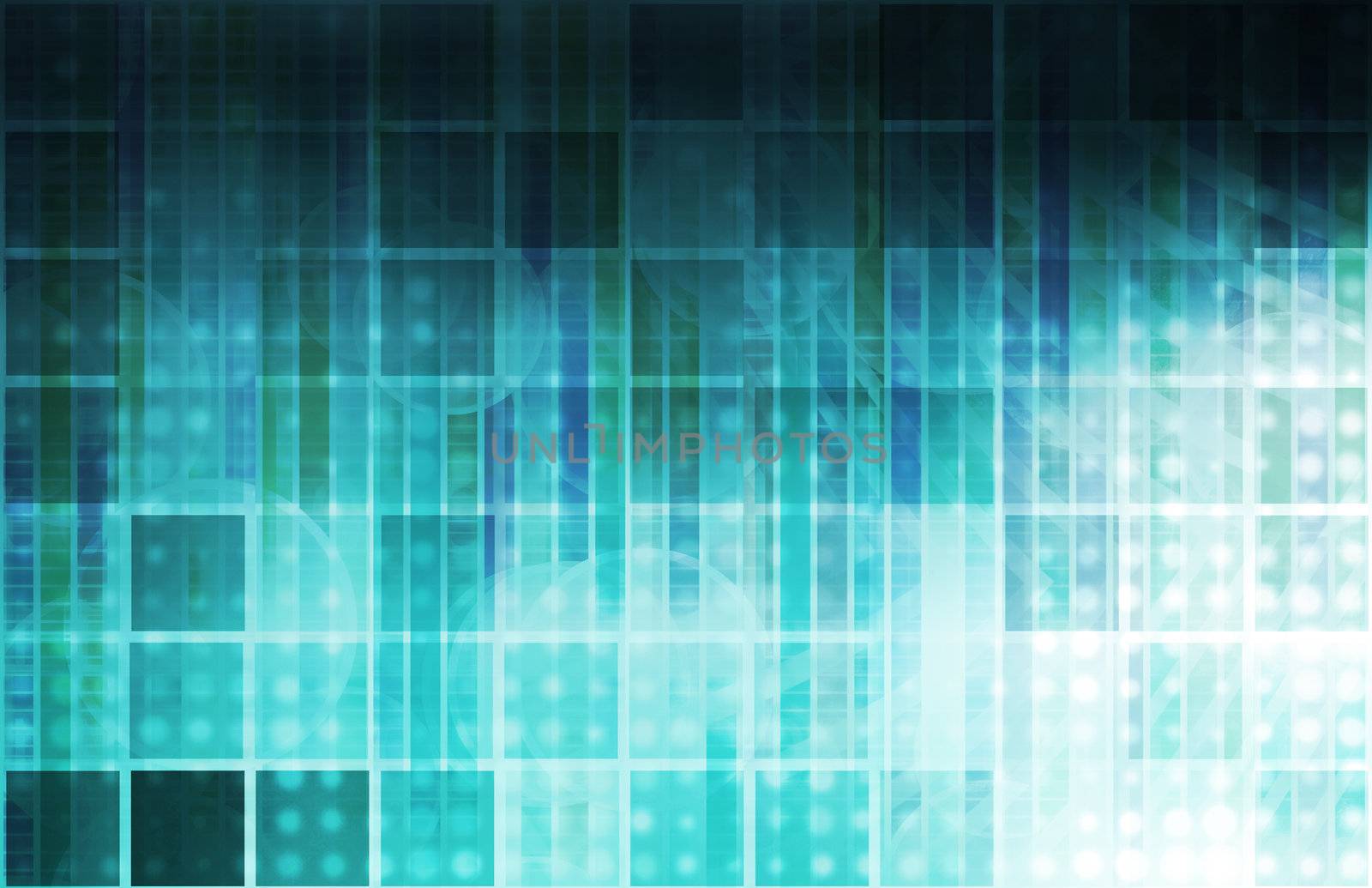 Technology Abstract with Futuristic Lines as Art