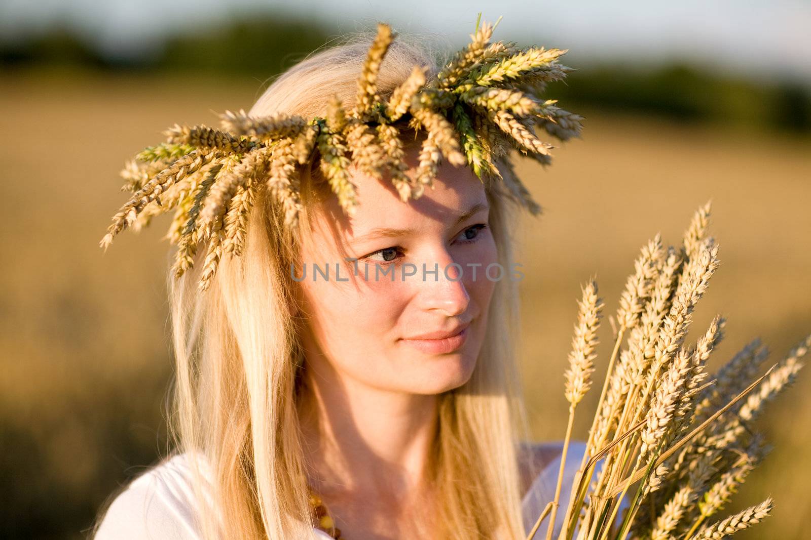 girl in the field by vsurkov