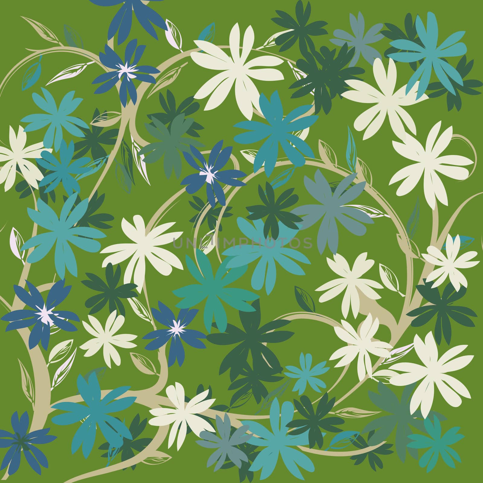 Background texture with floral motif