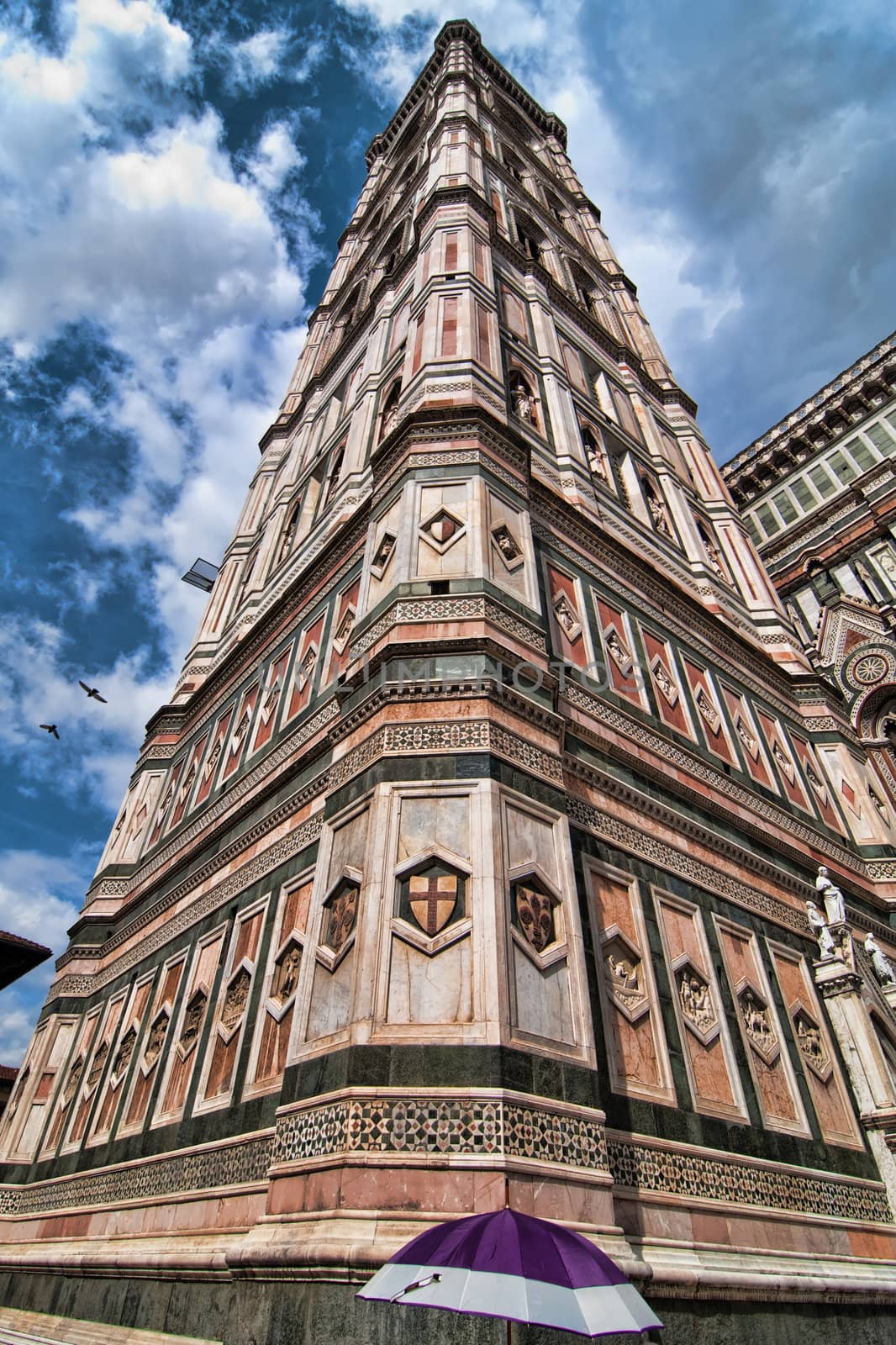 Architectural Detail of Piazza del Duomo in Florence, Italy