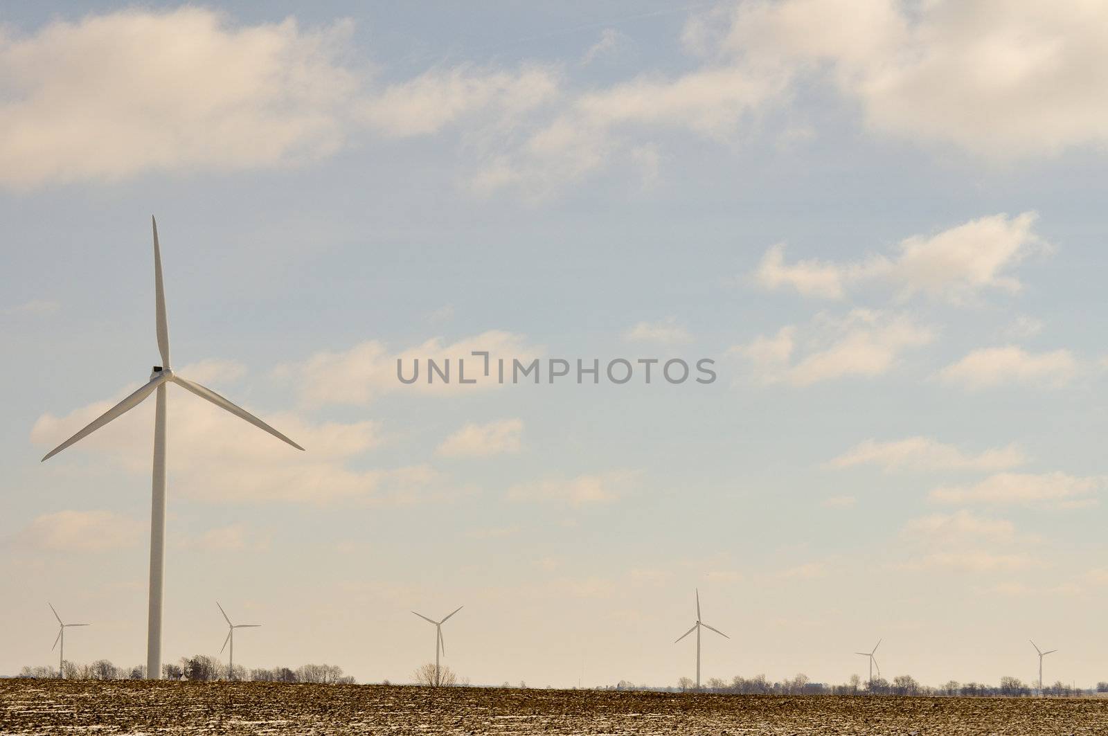 Indiana Wind Turbine - background