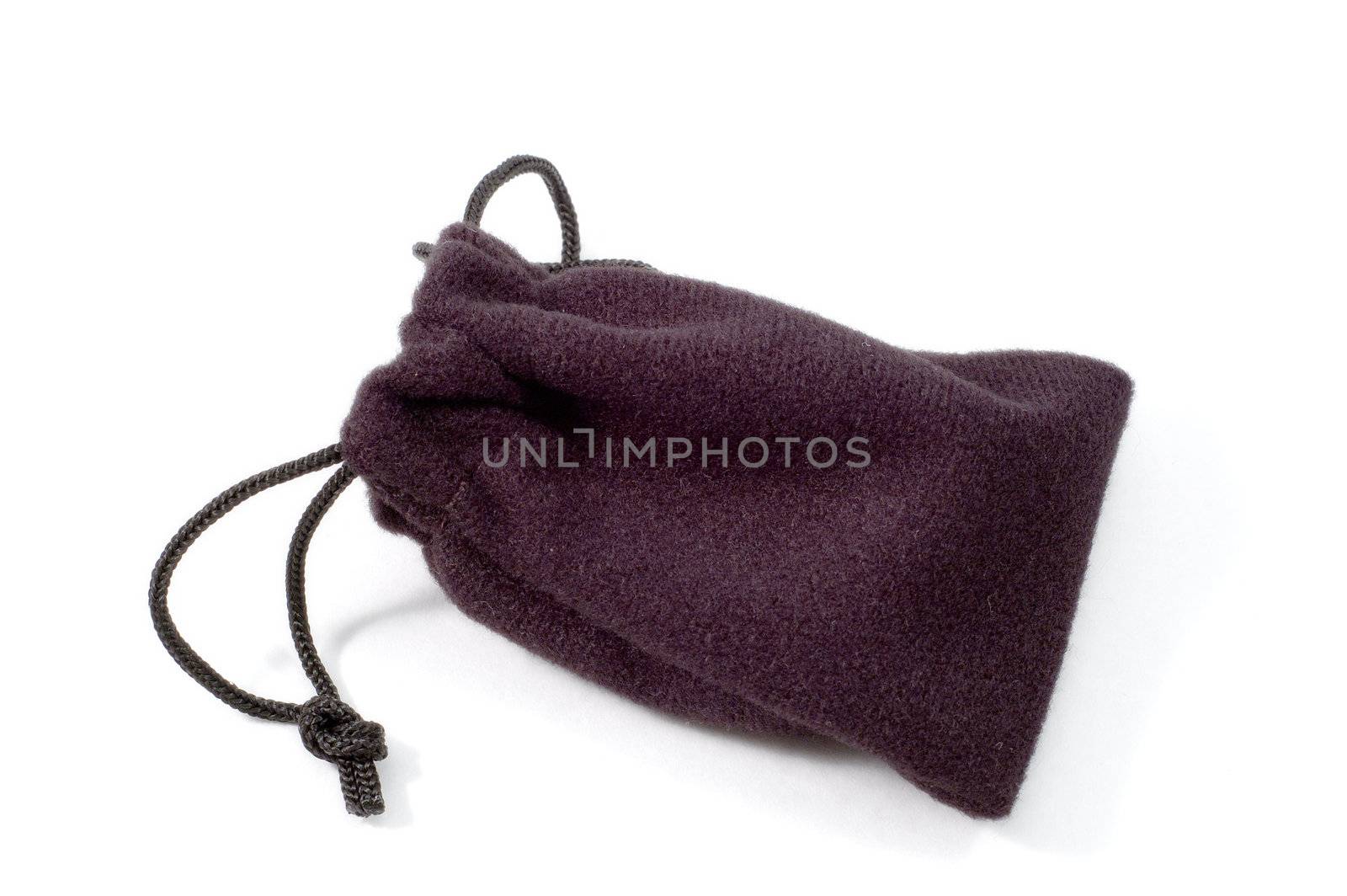 A jewellery pouch isolated over white background