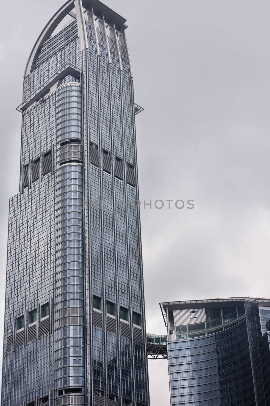 it is a block of modern building in hong kong