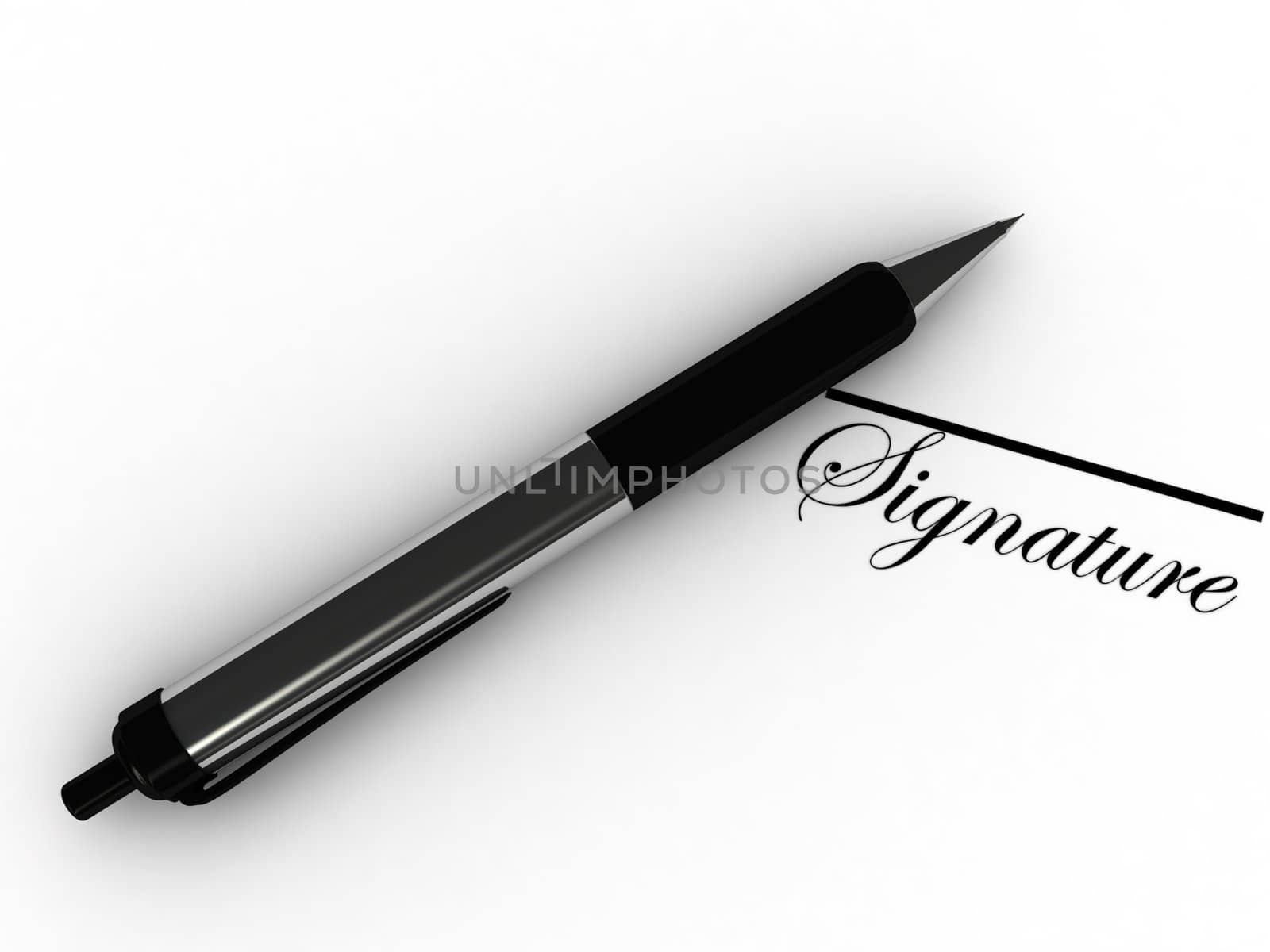 3D writing pen on an isolated background