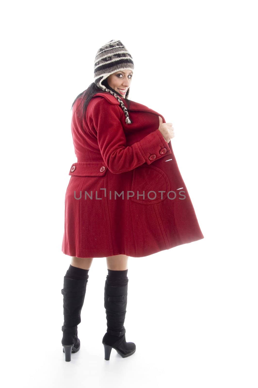 female wearing overcoat by imagerymajestic