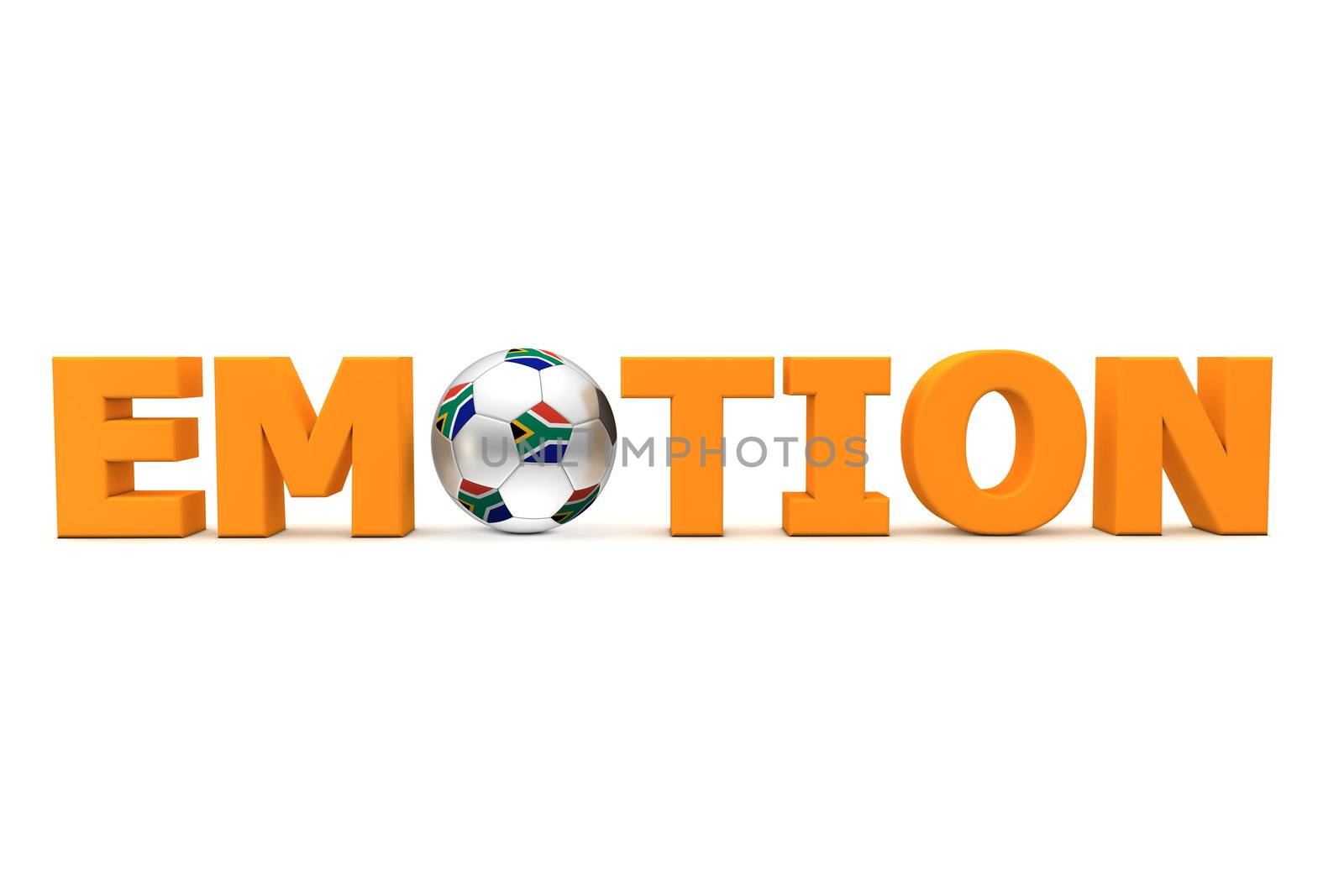 Football Emotion South Africa - Orange by PixBox