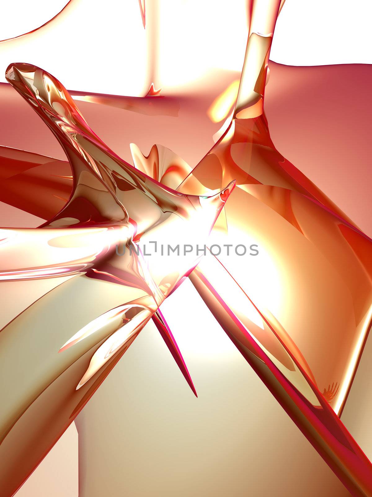 3d rendered Illustration. Abstract Image.