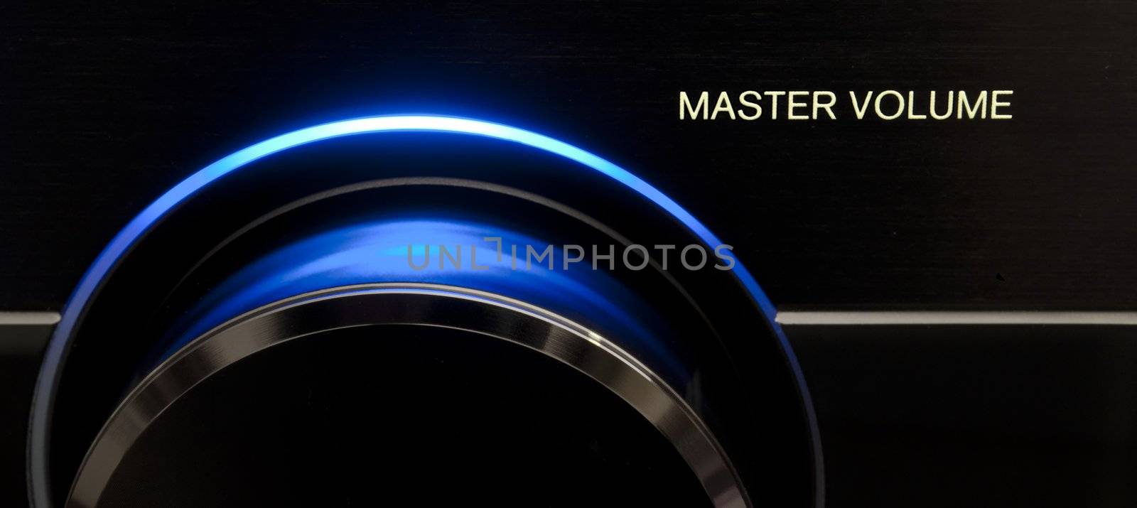 Blue Master volume audio knob, form receiver Audio/Tv