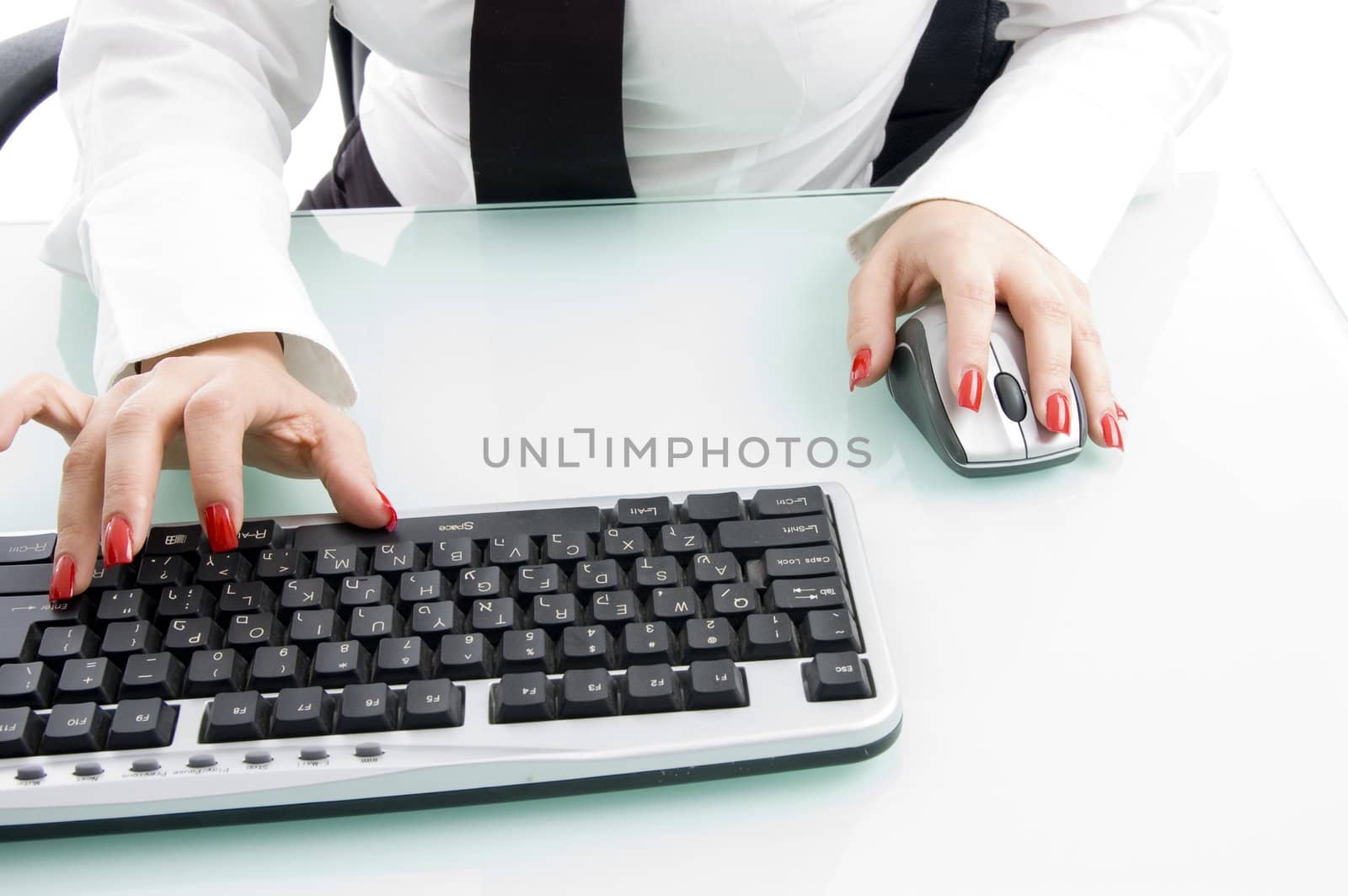 close up of finger on keyboard  by imagerymajestic