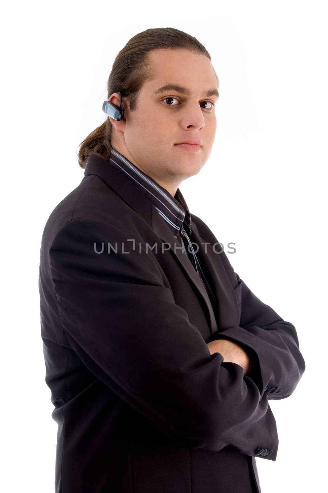portrait of successful businessman on an isolated white background