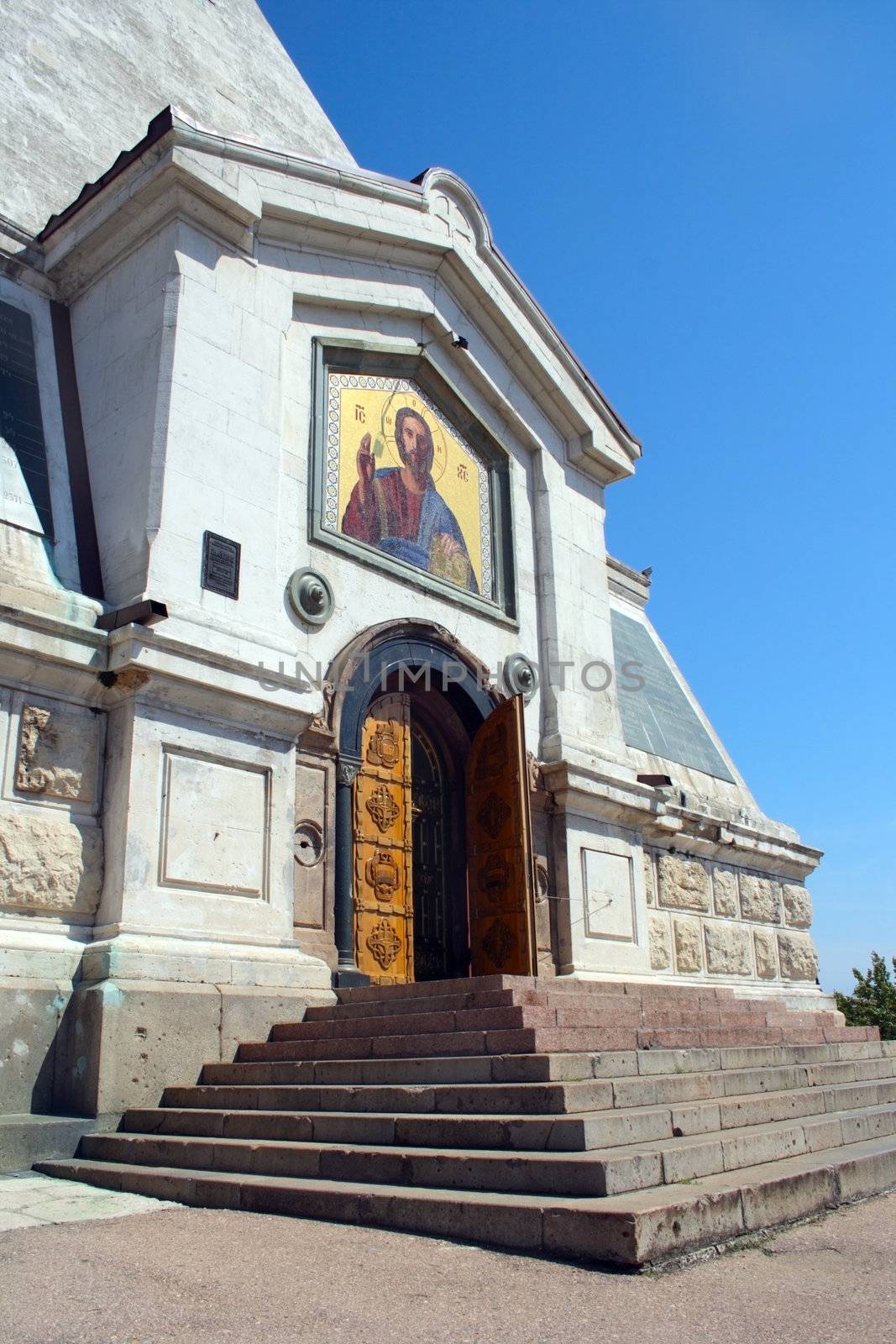 stairs to god in russian church in Sevastopol Crimea Ukraine