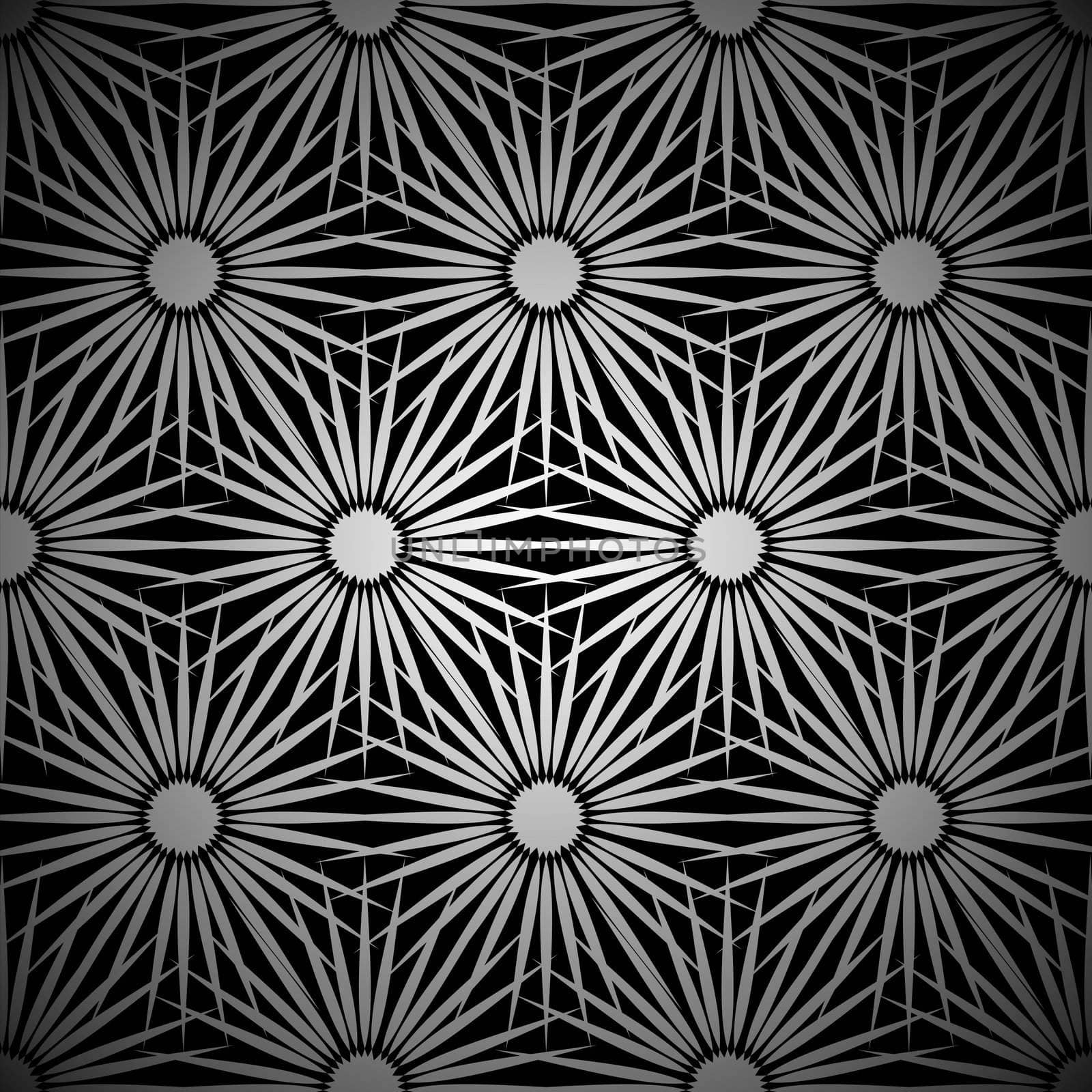 silver floral explosion background by nicemonkey