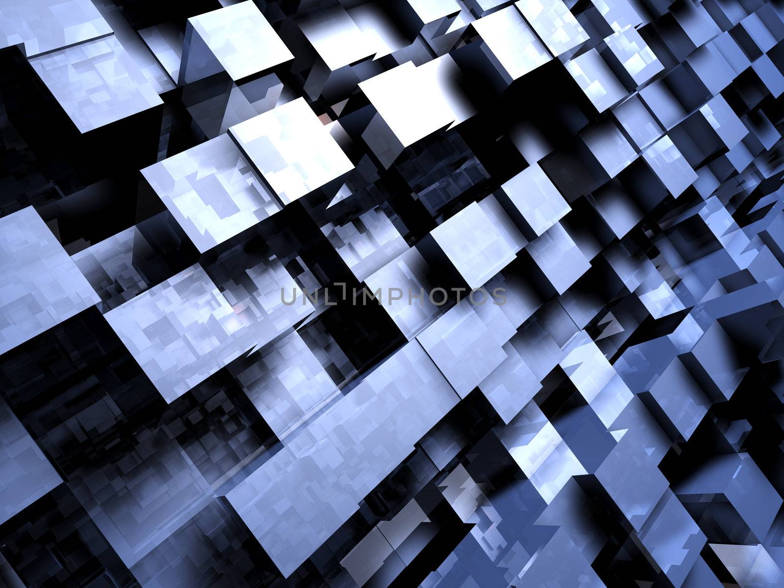 3D rendered abstract background.