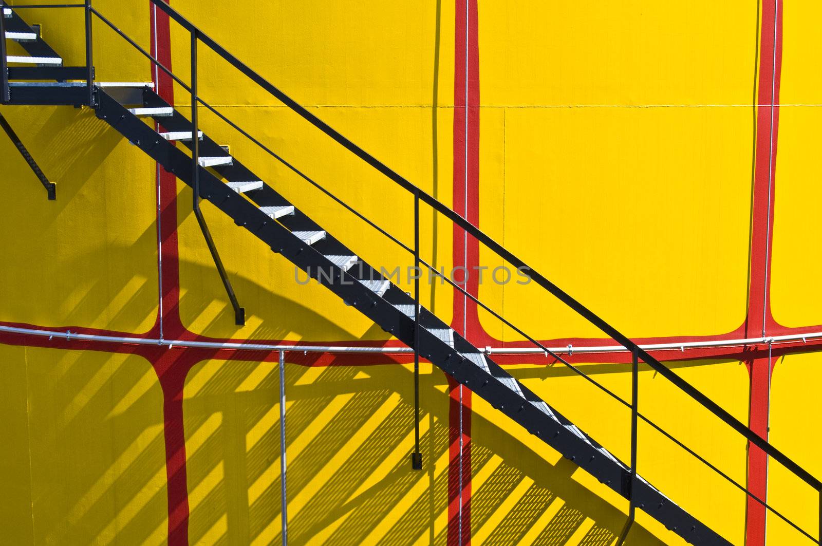 detail of the colorful community heating plant designed by Hundertwasser in Vienna