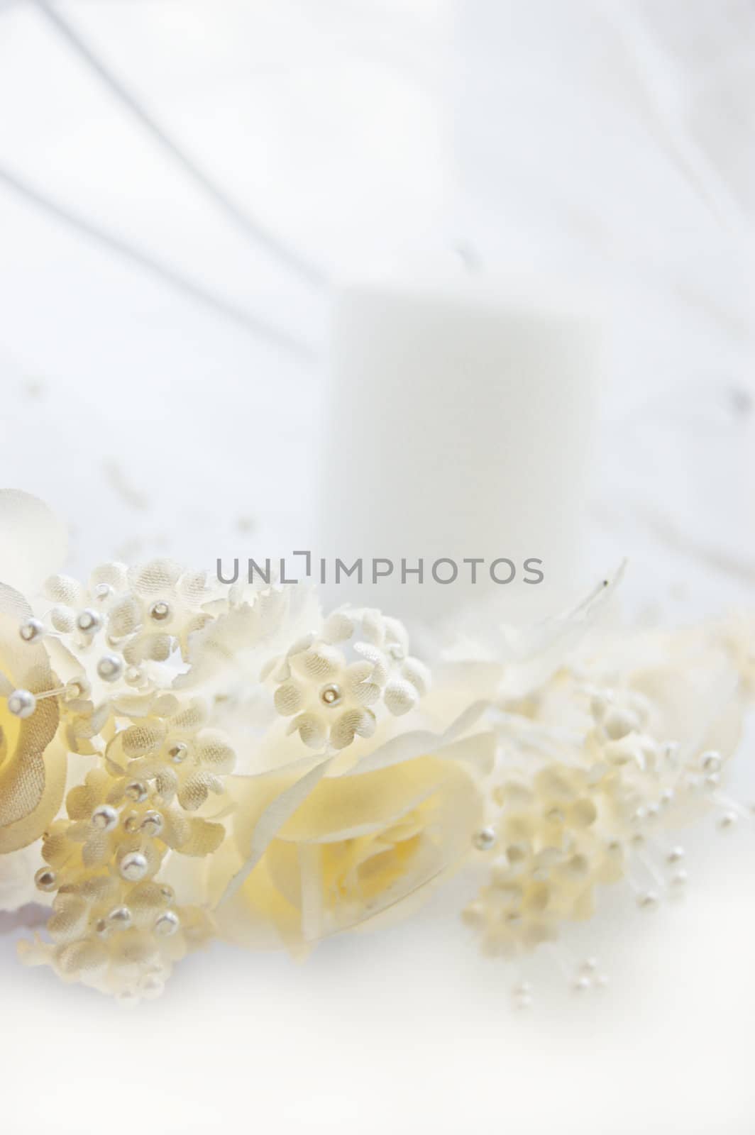 soft textile wedding background, shallow focus