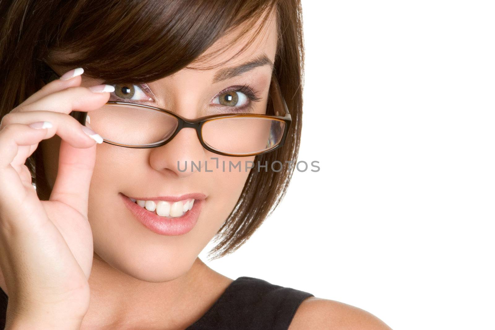 Woman Wearing Glasses by keeweeboy