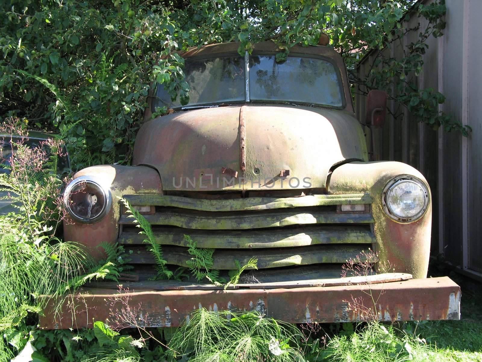 old abandoned car