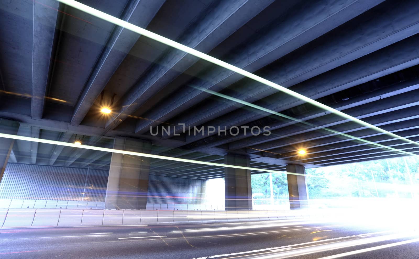 traffic in city at night