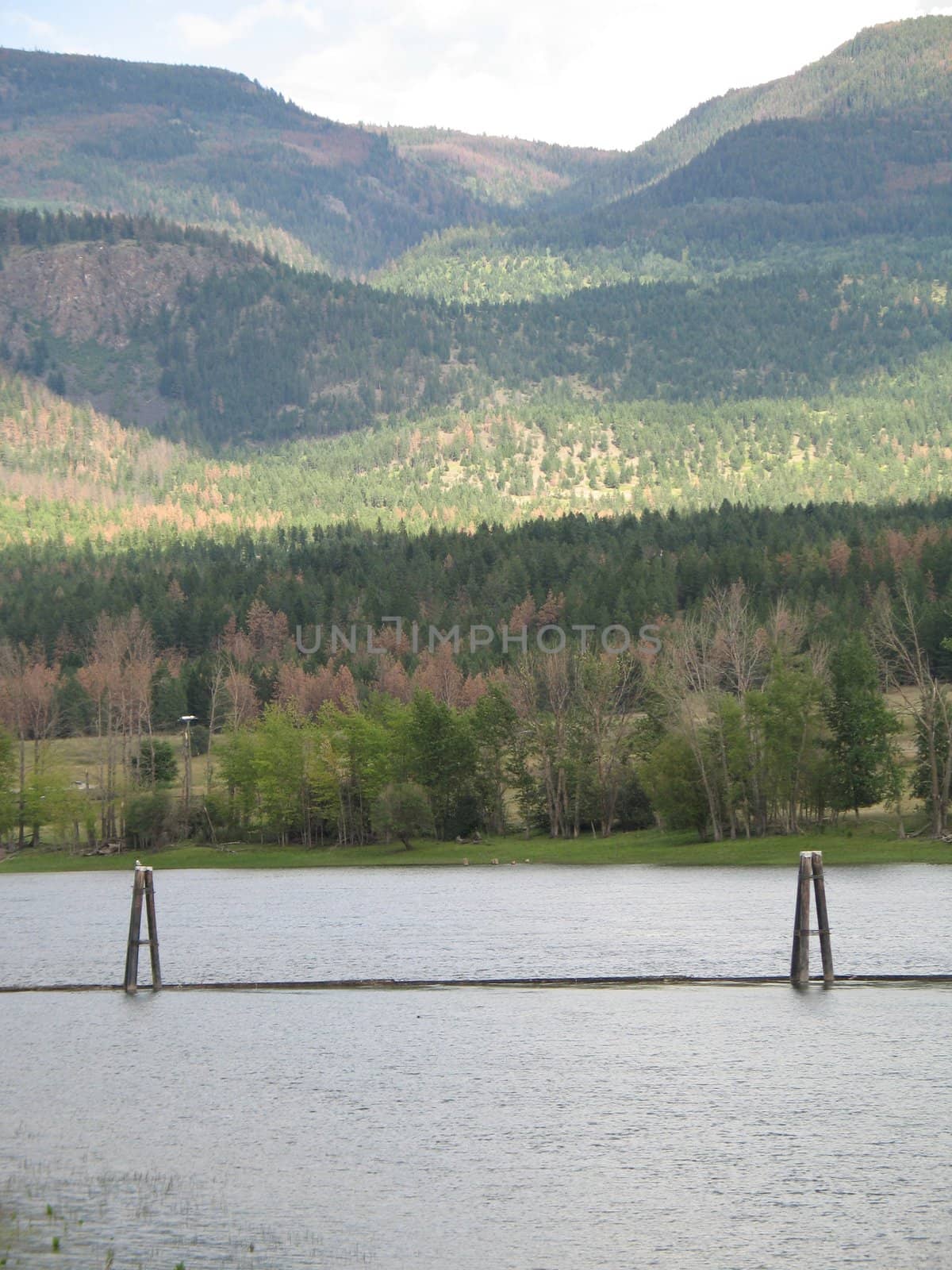 lake and mountain view