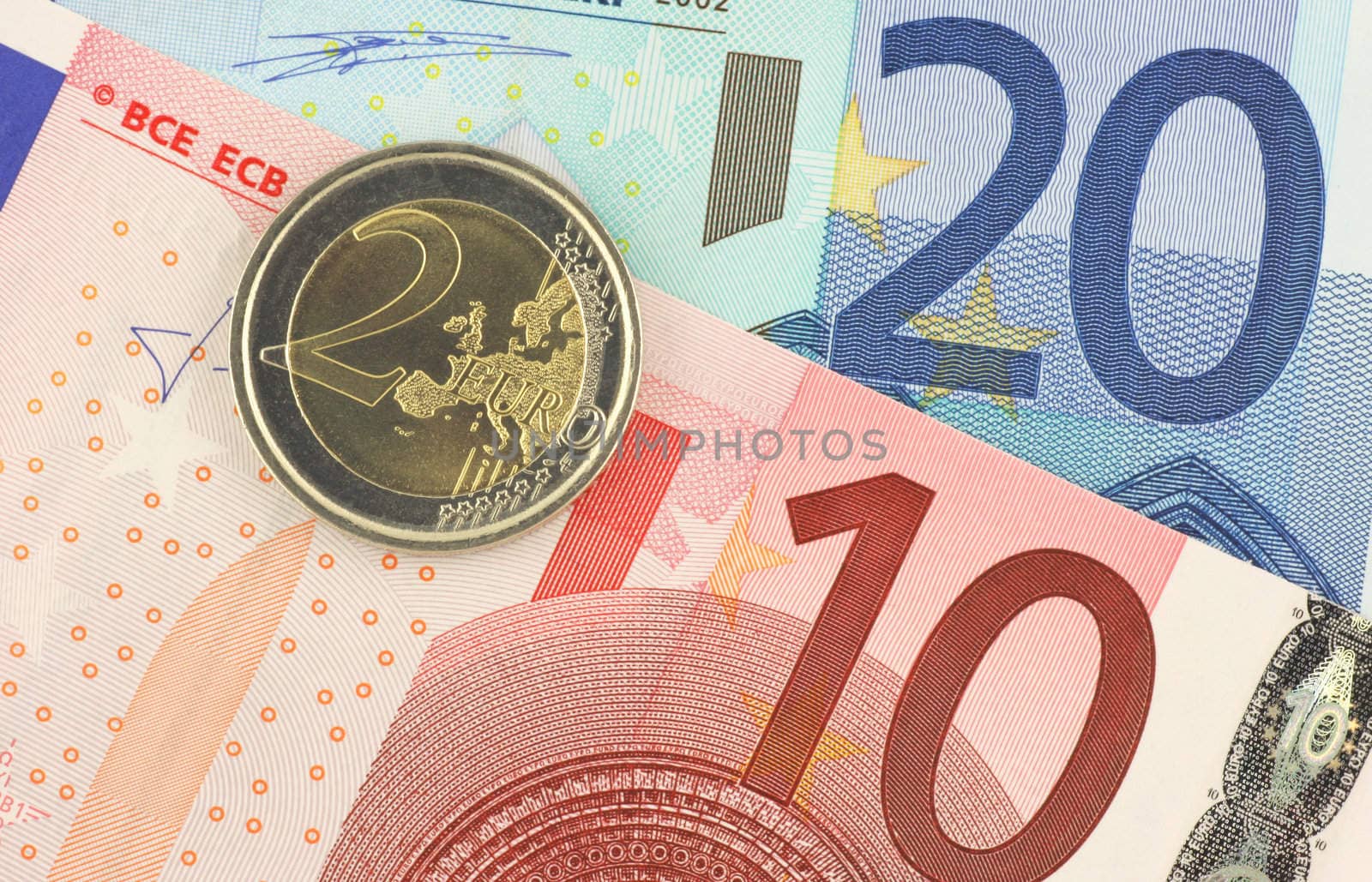 Euro currency close up
