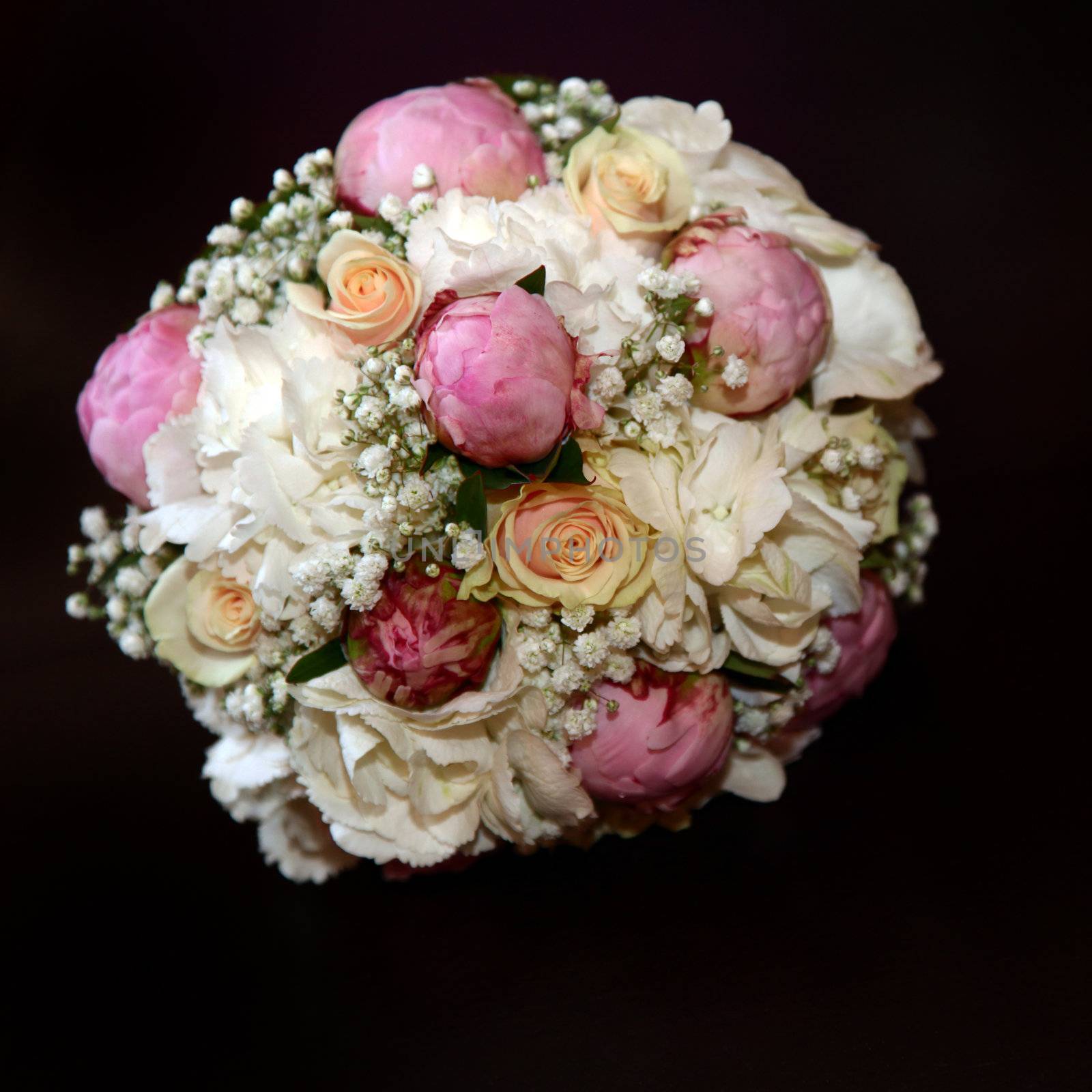 Rose Bouquet with white and pink roses  by Farina6000