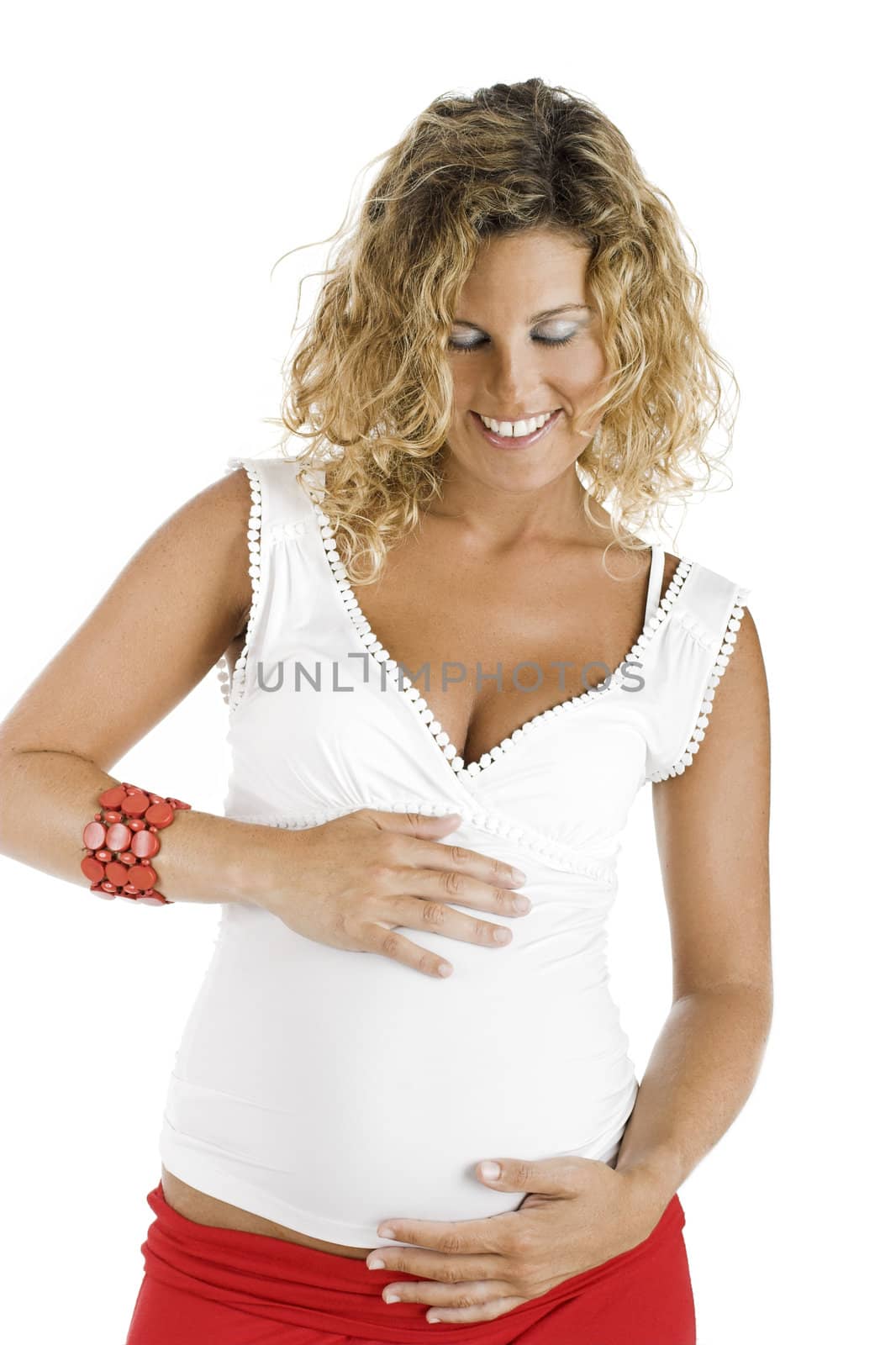 Happy pregnant woman by Iko