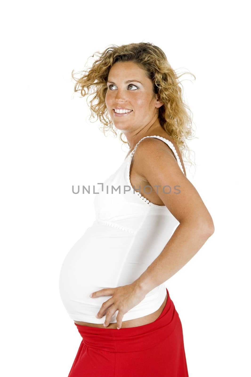 Happy pregnant woman by Iko