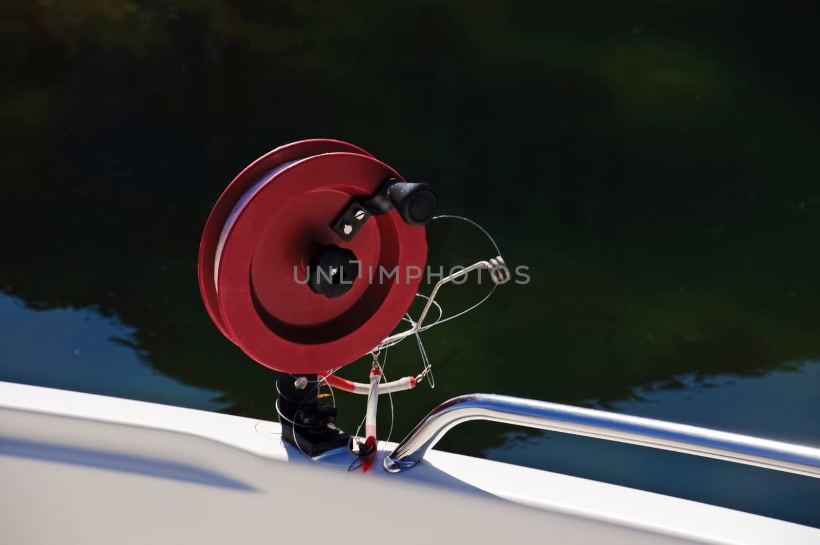 Fishing reel to boat by GryT