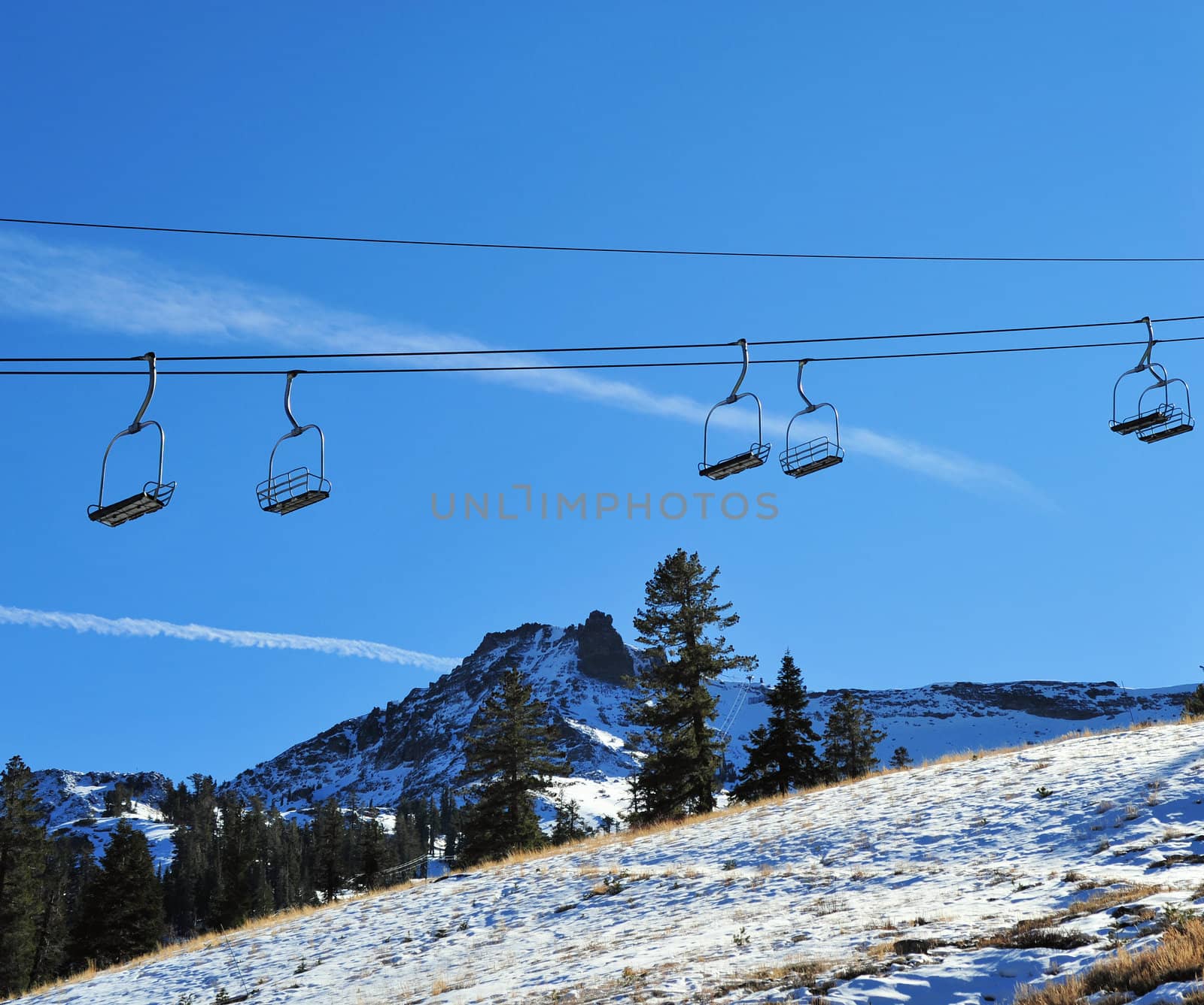 Empty Ski Lift by bendicks