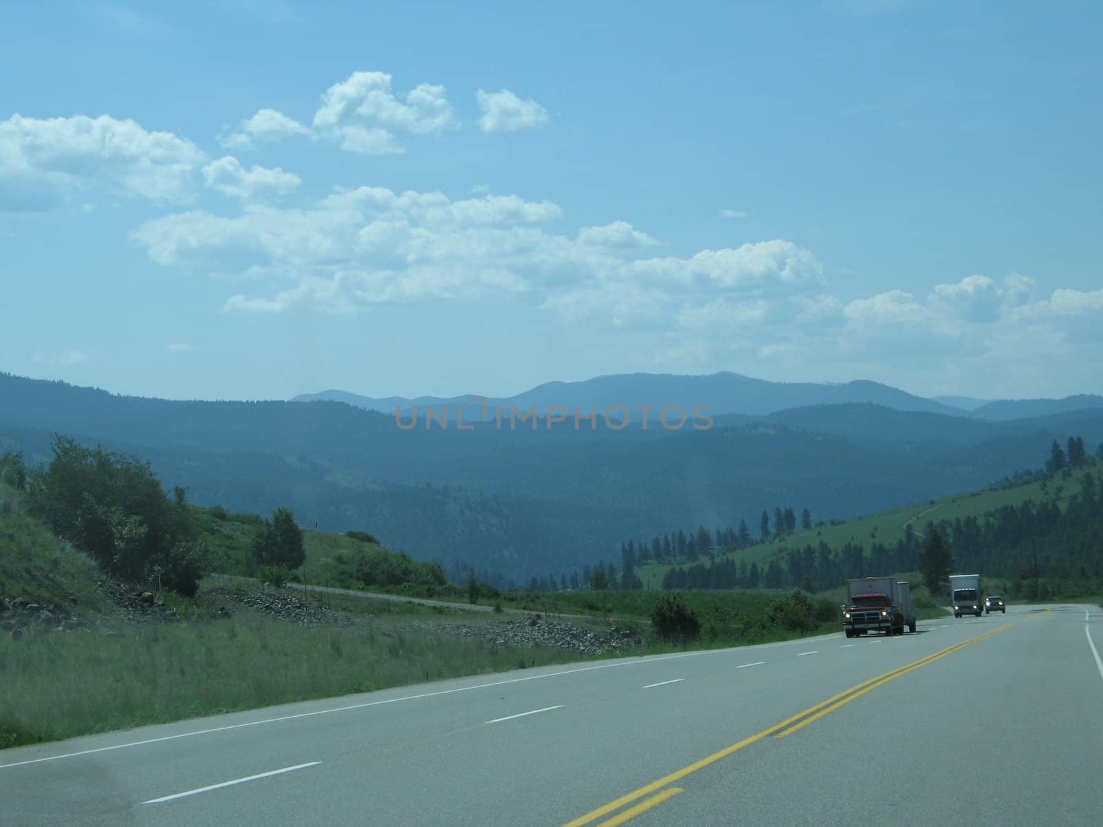 highway through the mountains