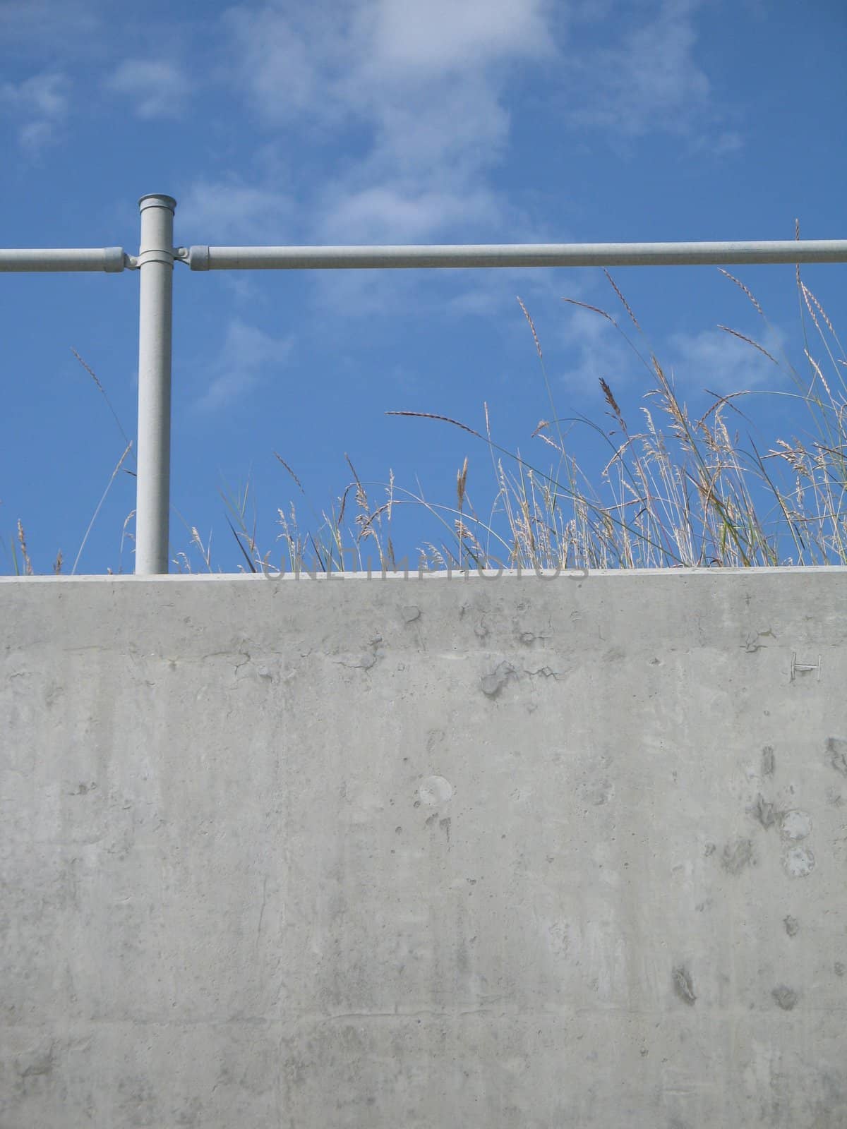 concrete highway and blue sky