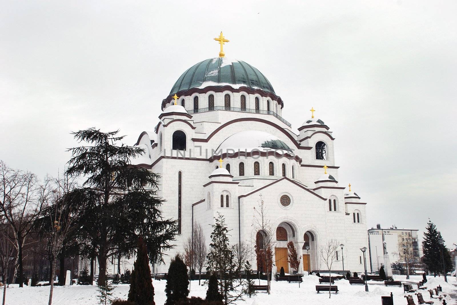 Orthodox church in Belgrade by simply