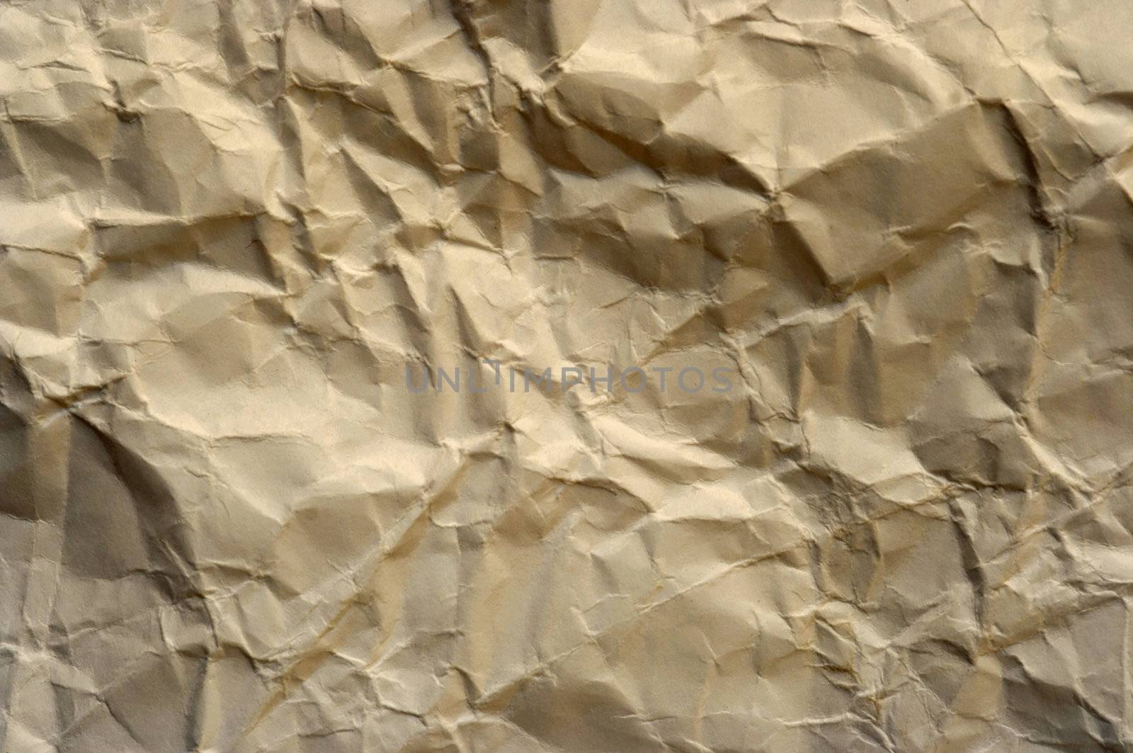 Detail of the crumpled paper