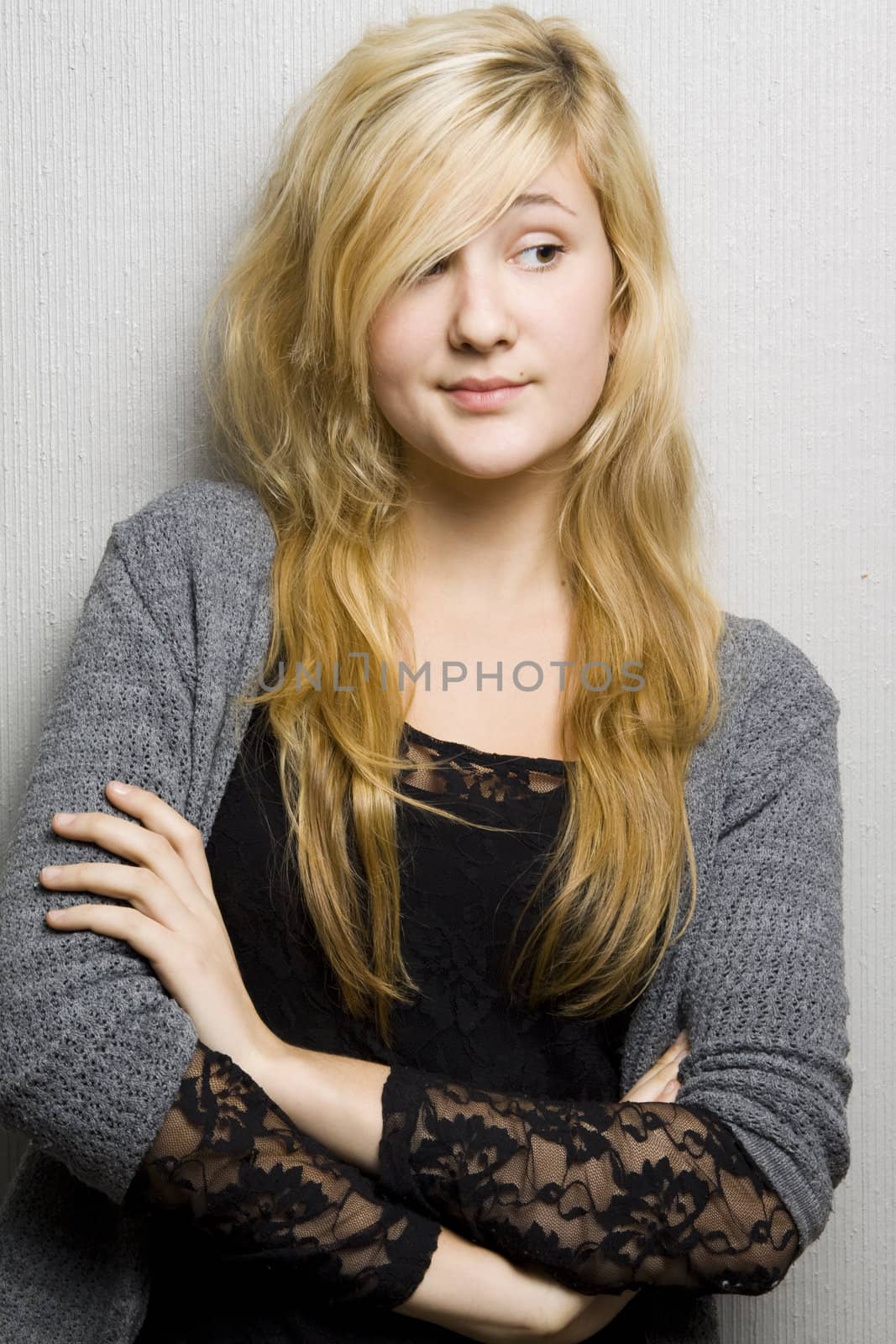 Portrait of young beautiful teenage girl