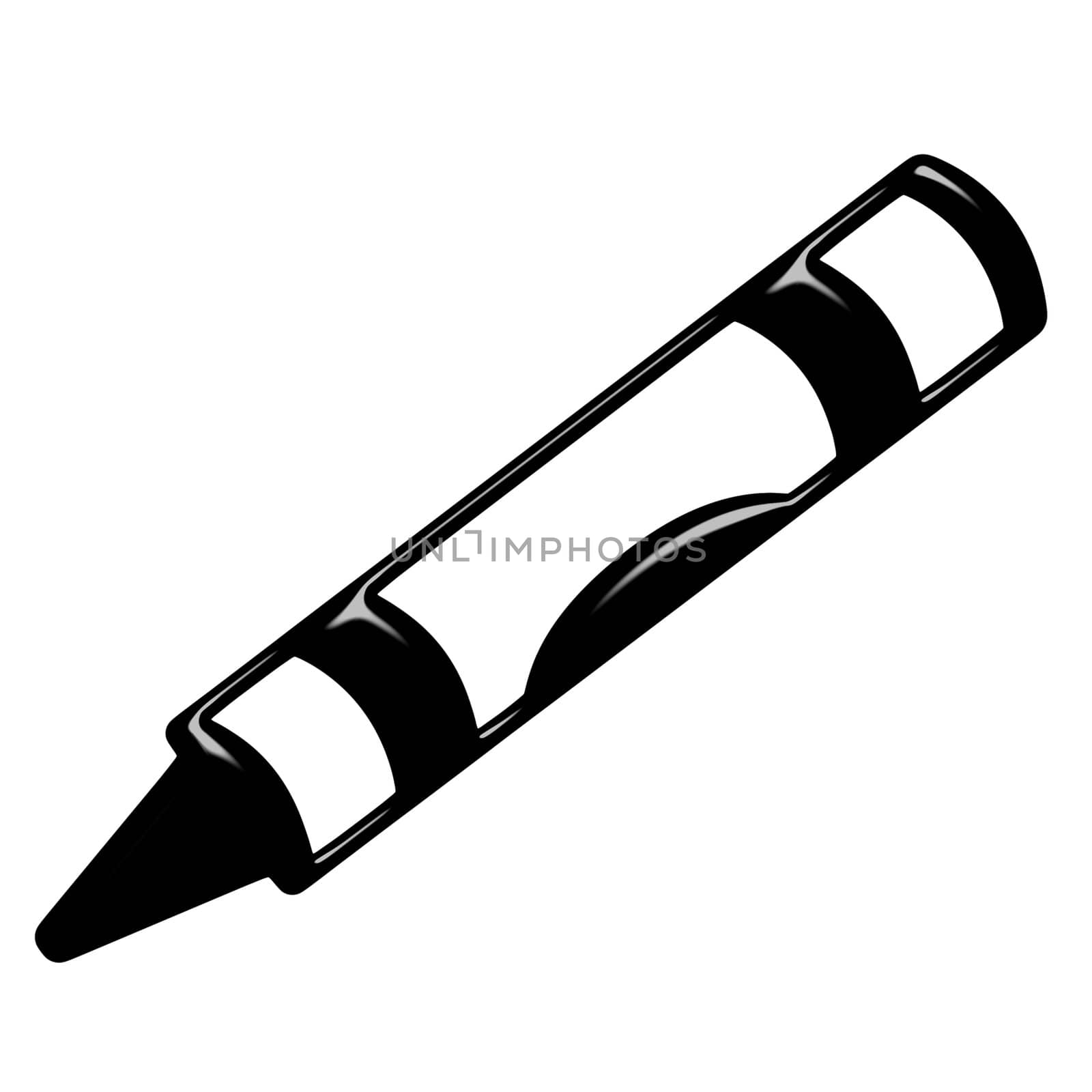 3d marker isolated in white