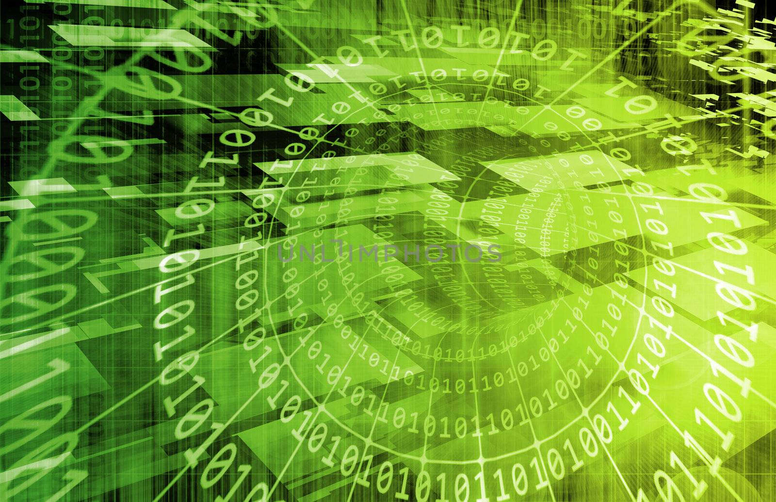 Technology Background as a Digital Abstract Art