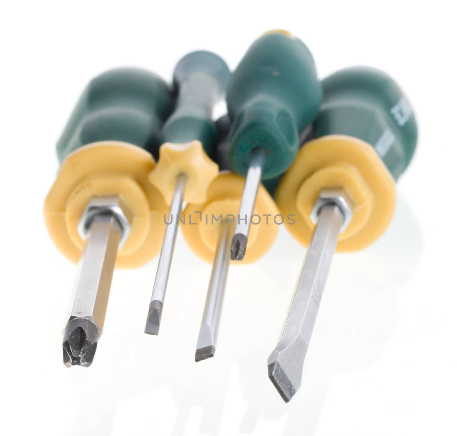 many screwdrivers isolated by Alekcey