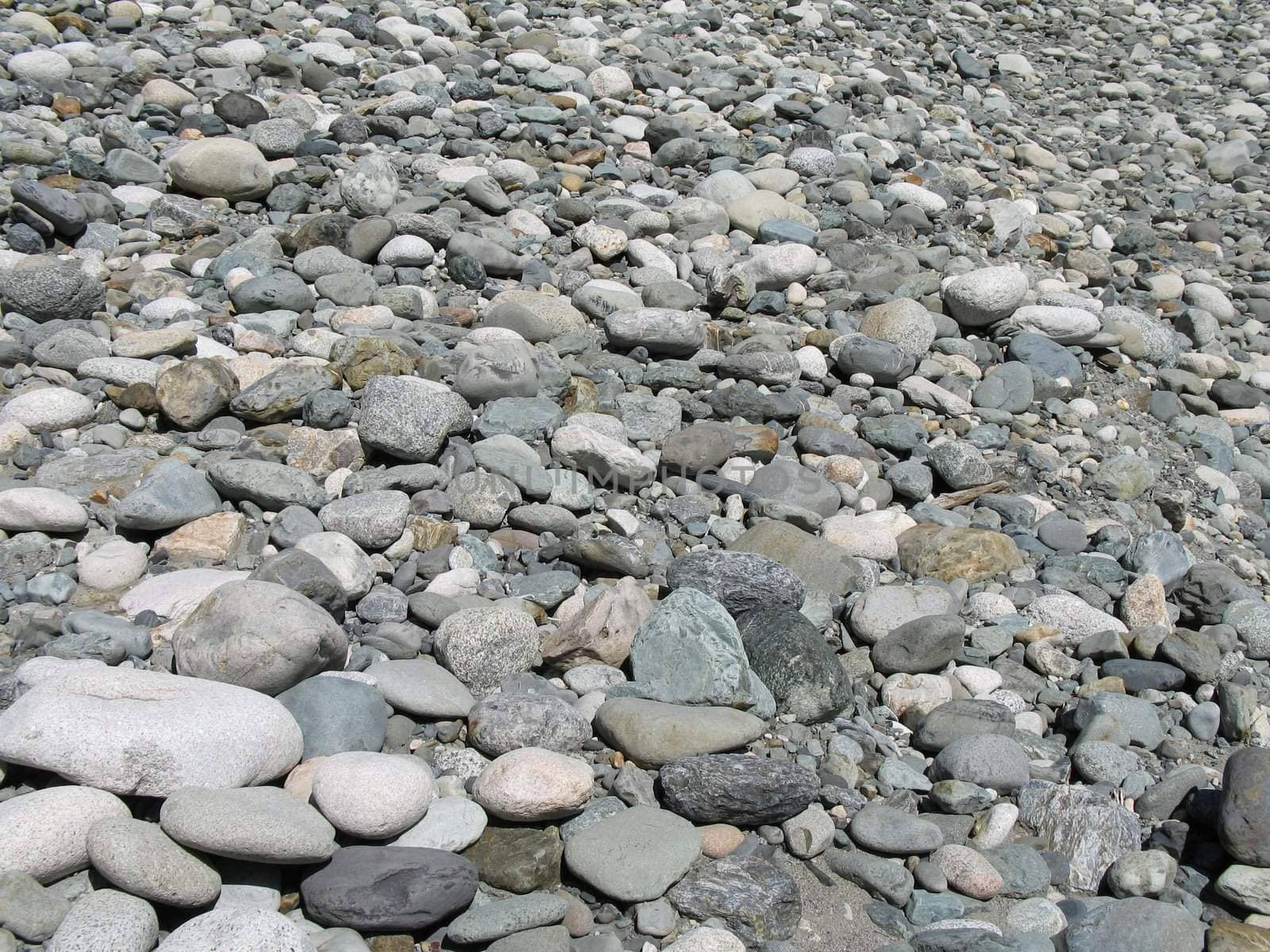 gray pebbles