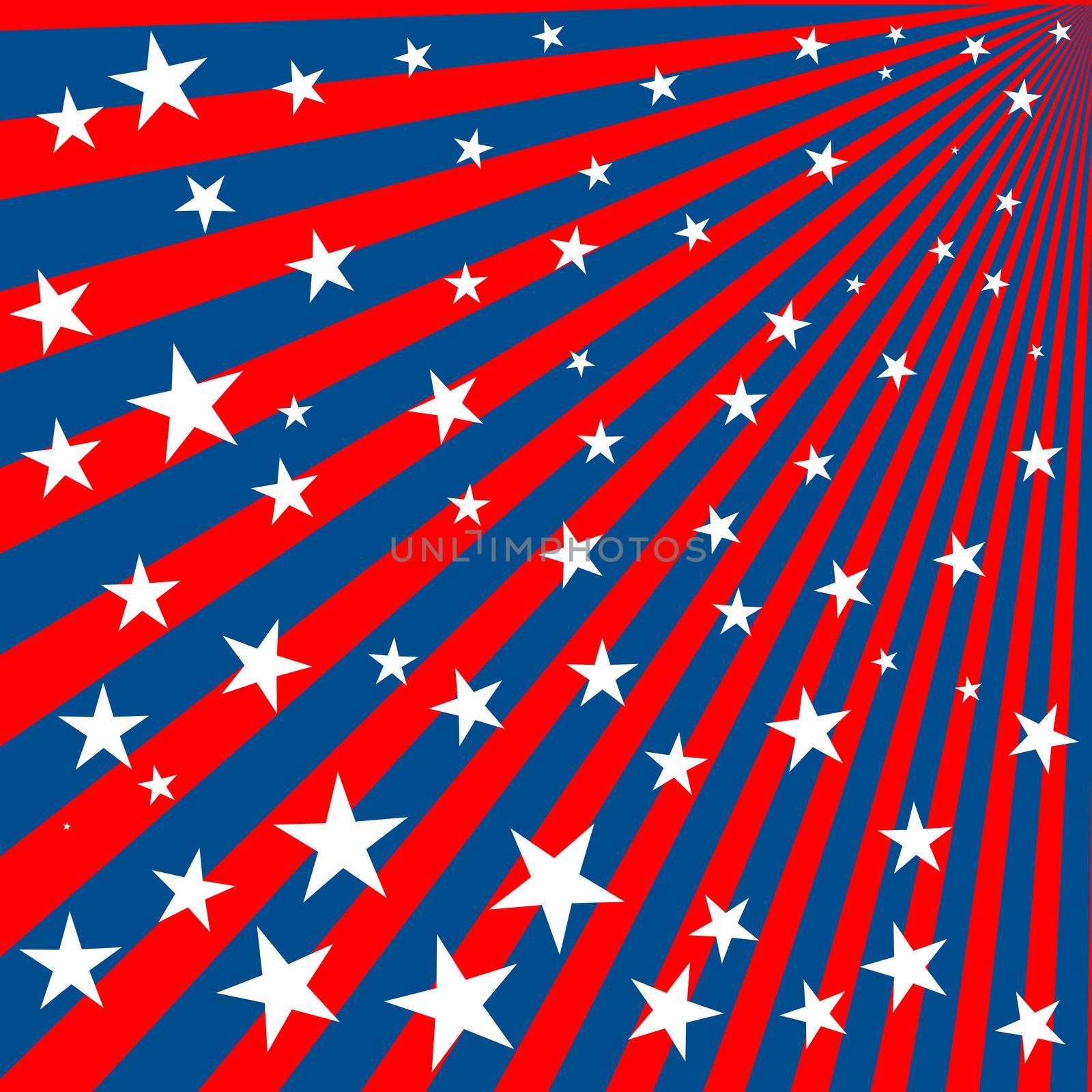 Background with stars and stripes for 4th of july
