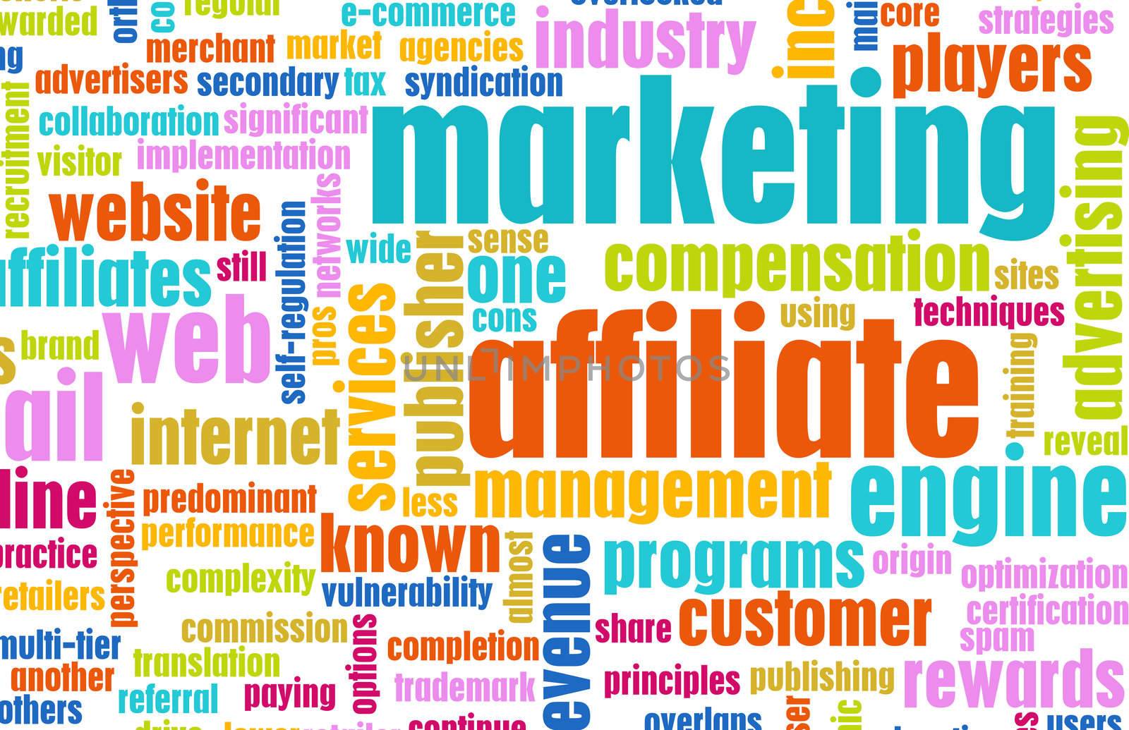 Affiliate Marketing Web Concept as a Abstract