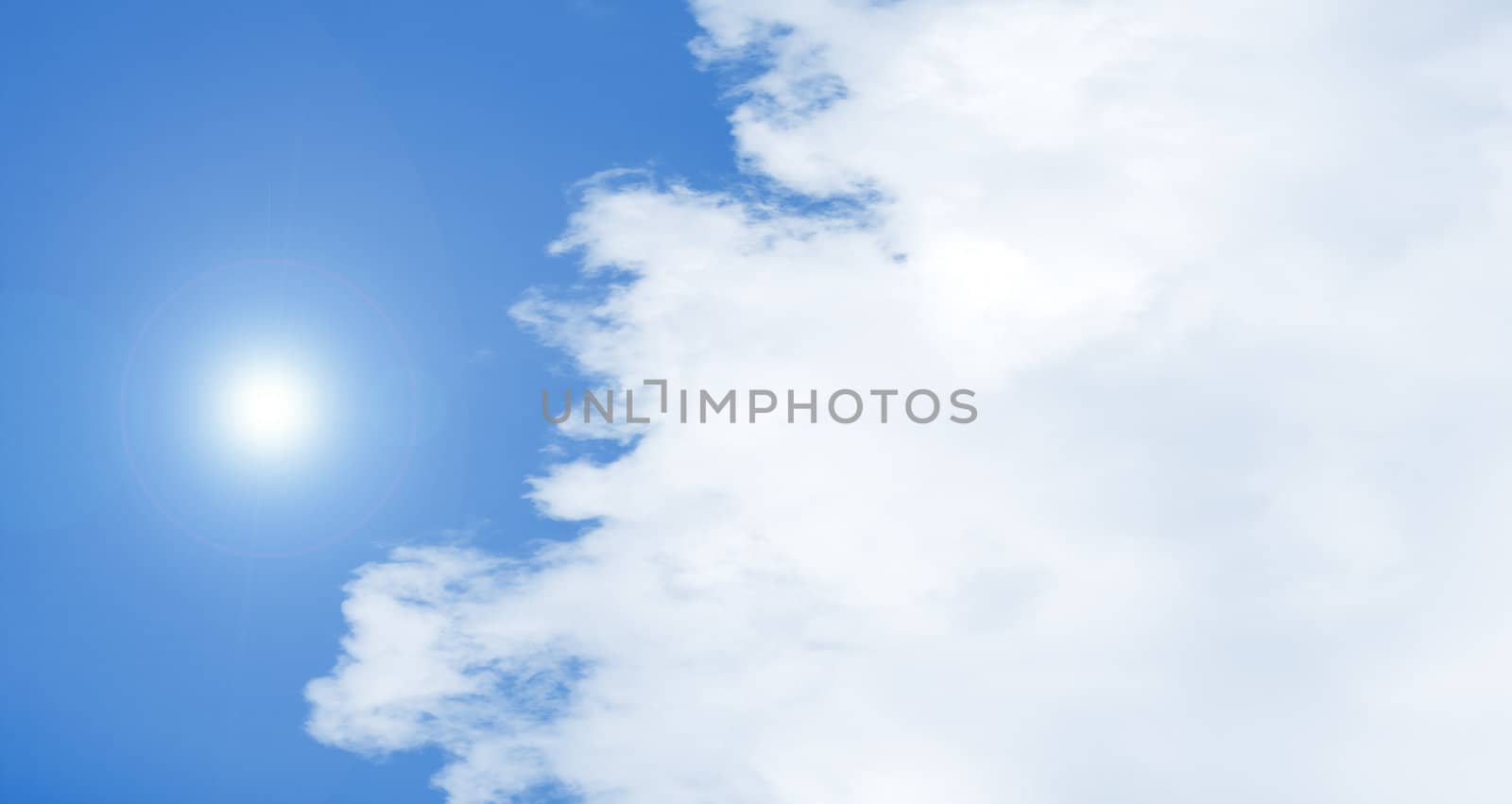 An image of a blue sky background