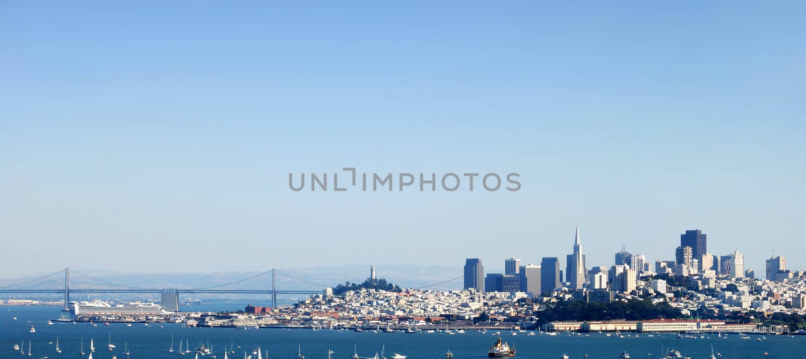 San Francisco Panorama from the Bay Bridge to Downtown