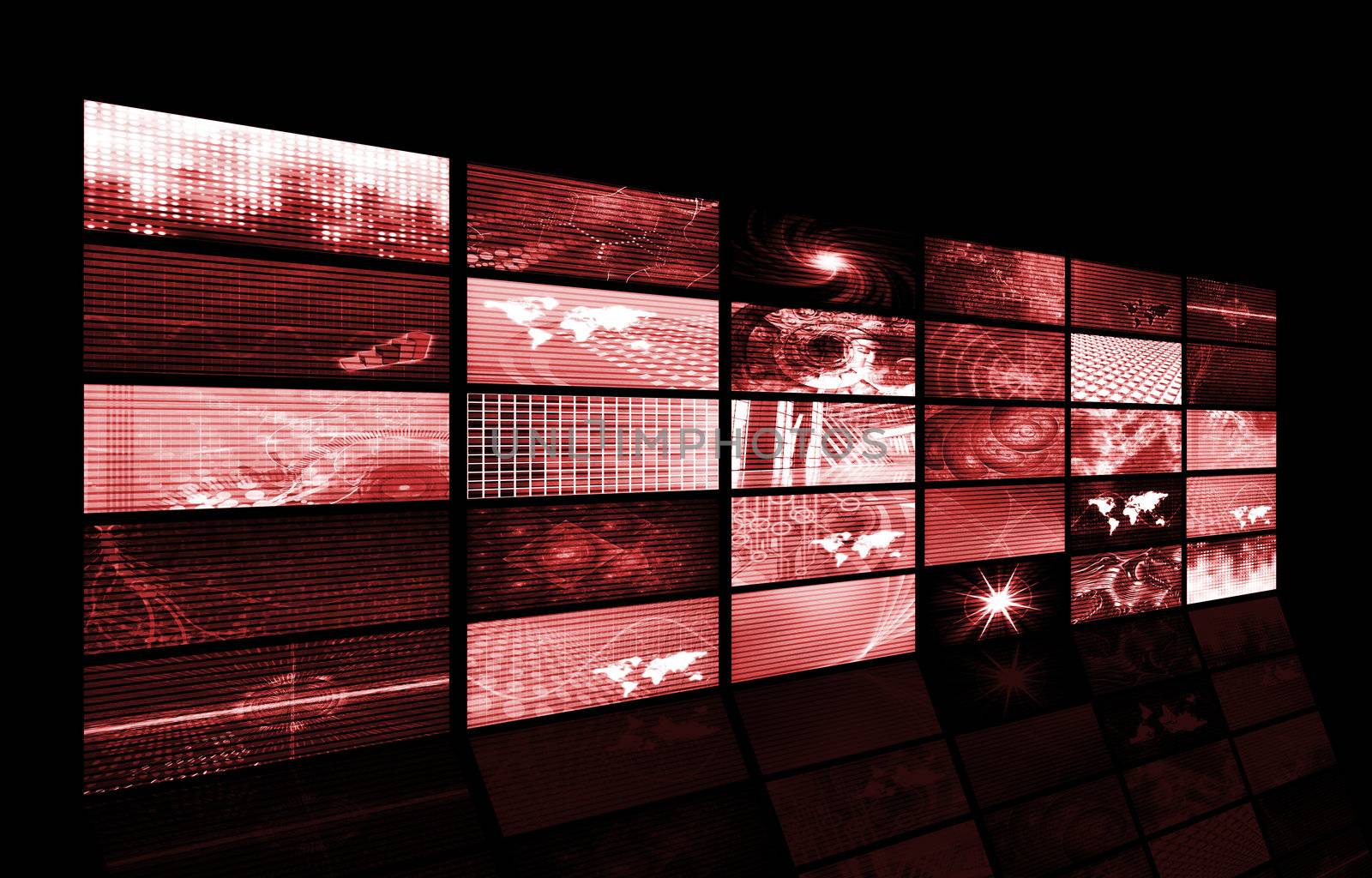 Futuristic Web Cyber Data Grid Color Background
